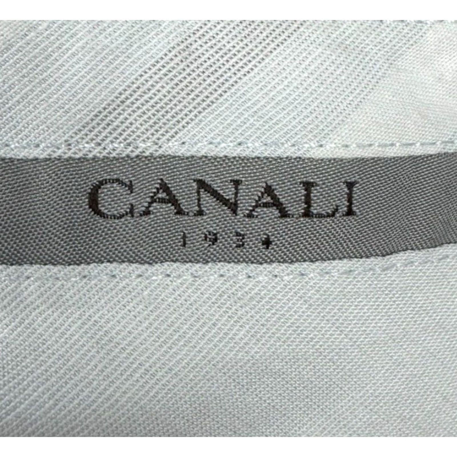 Canali VINTAGE Canali 1934 Dress Pants Wool Flat Front Gray 40x28 Italy ...