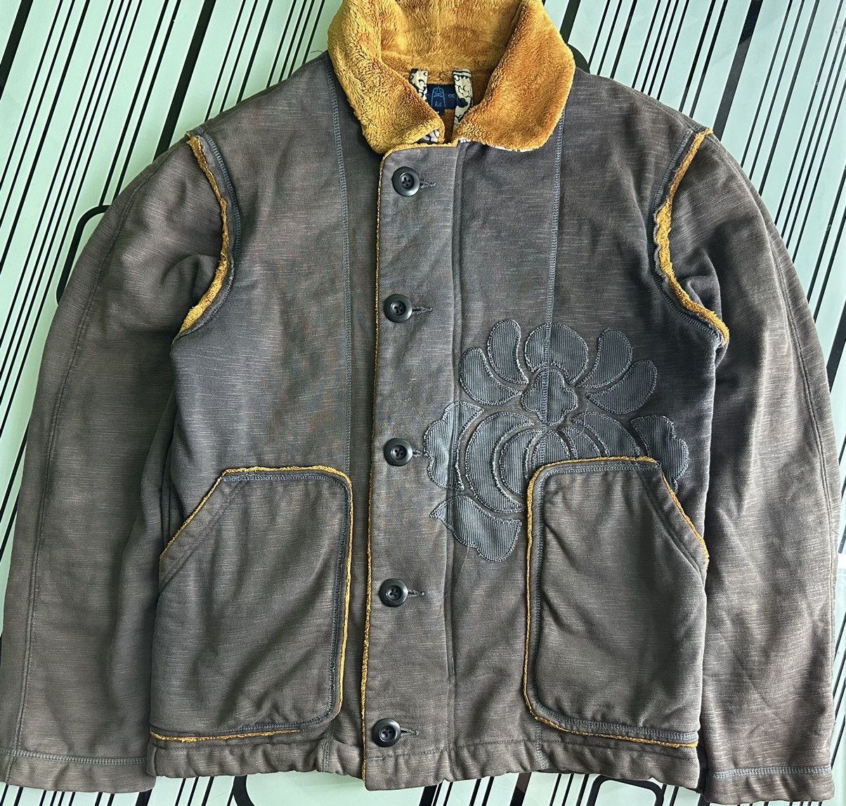 Japanese Brand Fur Winter Coat Iron Under Damp Cloth Coat Jacket Size US M / EU 48-50 / 2 - 2 Thumbnail