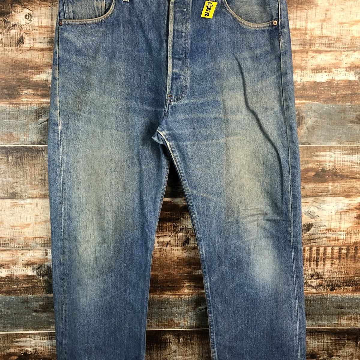 Levi's Levis 501 vintage ripped Blue Denim Pants #A2578 Size US 37 - 5 Thumbnail