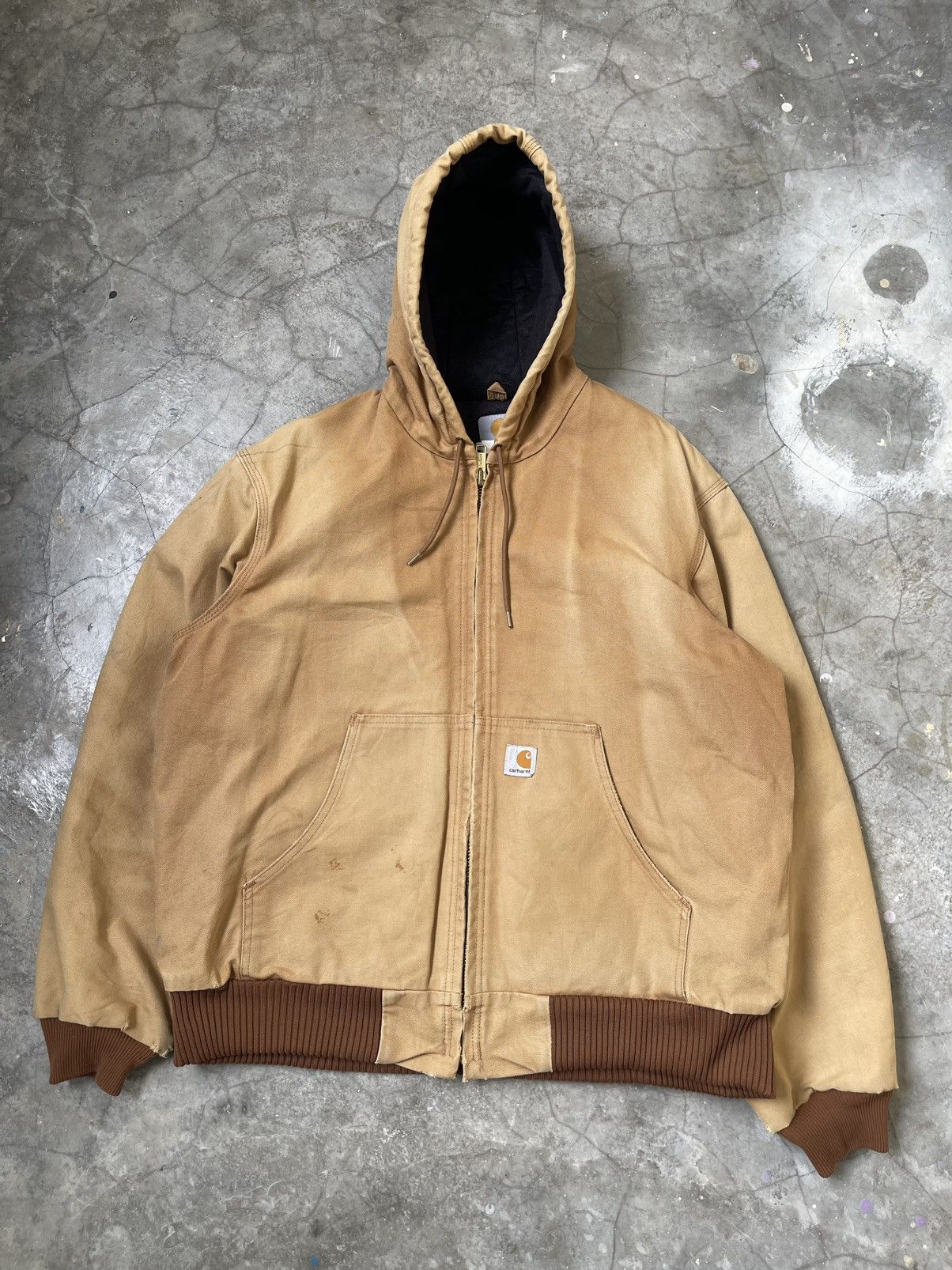 Carhartt Carhartt Active Jacket Hooded Brown Canvas Size US L / EU 52-54 / 3 - 2 Thumbnail