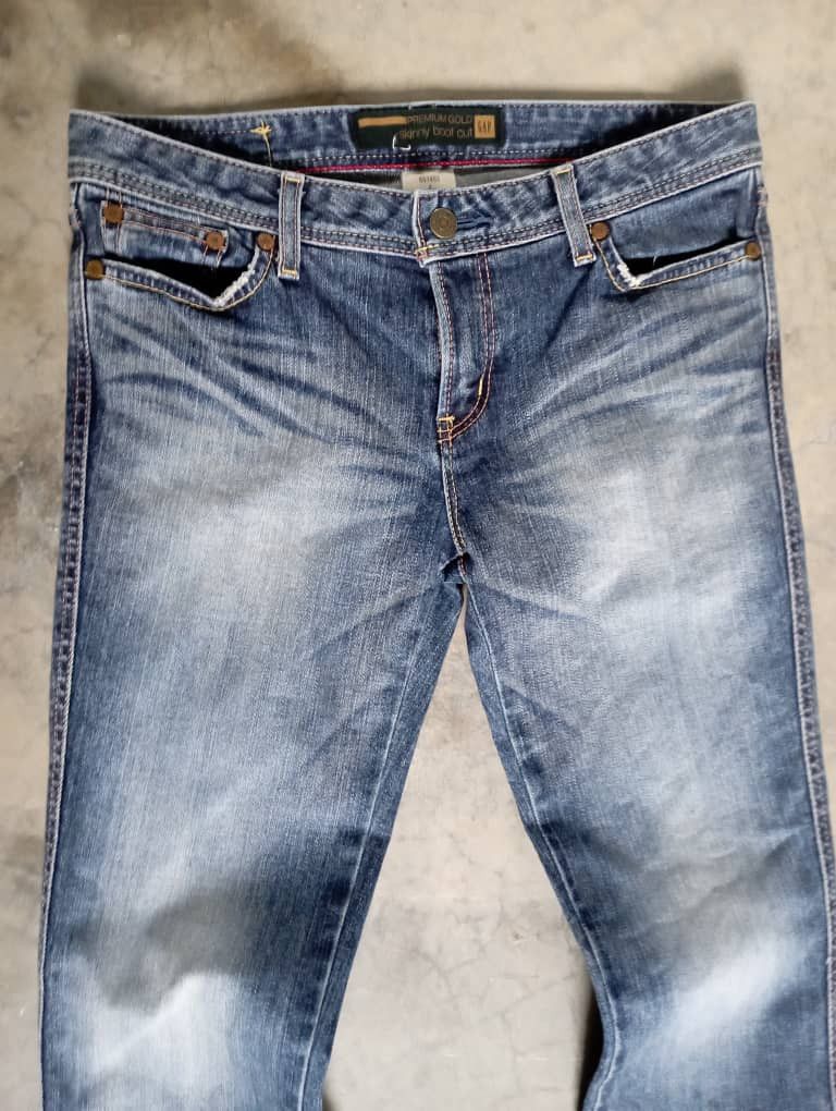 Tornado Mart Flare Jeans Premium Gold GAP Skinny Bootcut Jeans Size US 30 / EU 46 - 4 Thumbnail