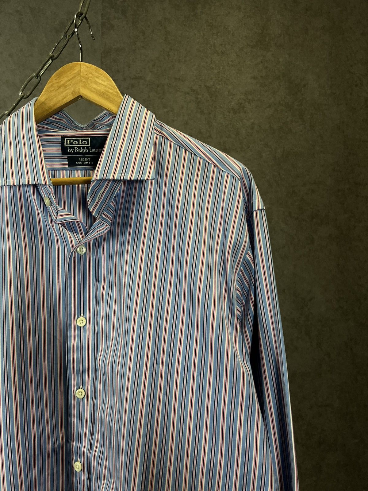 Polo Ralph Lauren Polo Ralph Lauren Regent vintage designer striped shirt Size US XL / EU 56 / 4 - 2 Thumbnail
