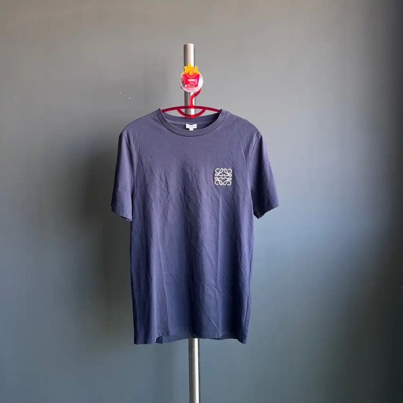 Loewe Loewe Men's XS Blue Cotton T-Shirt 0089 Size US XS / EU 42 / 0 - 1 Thumbnail