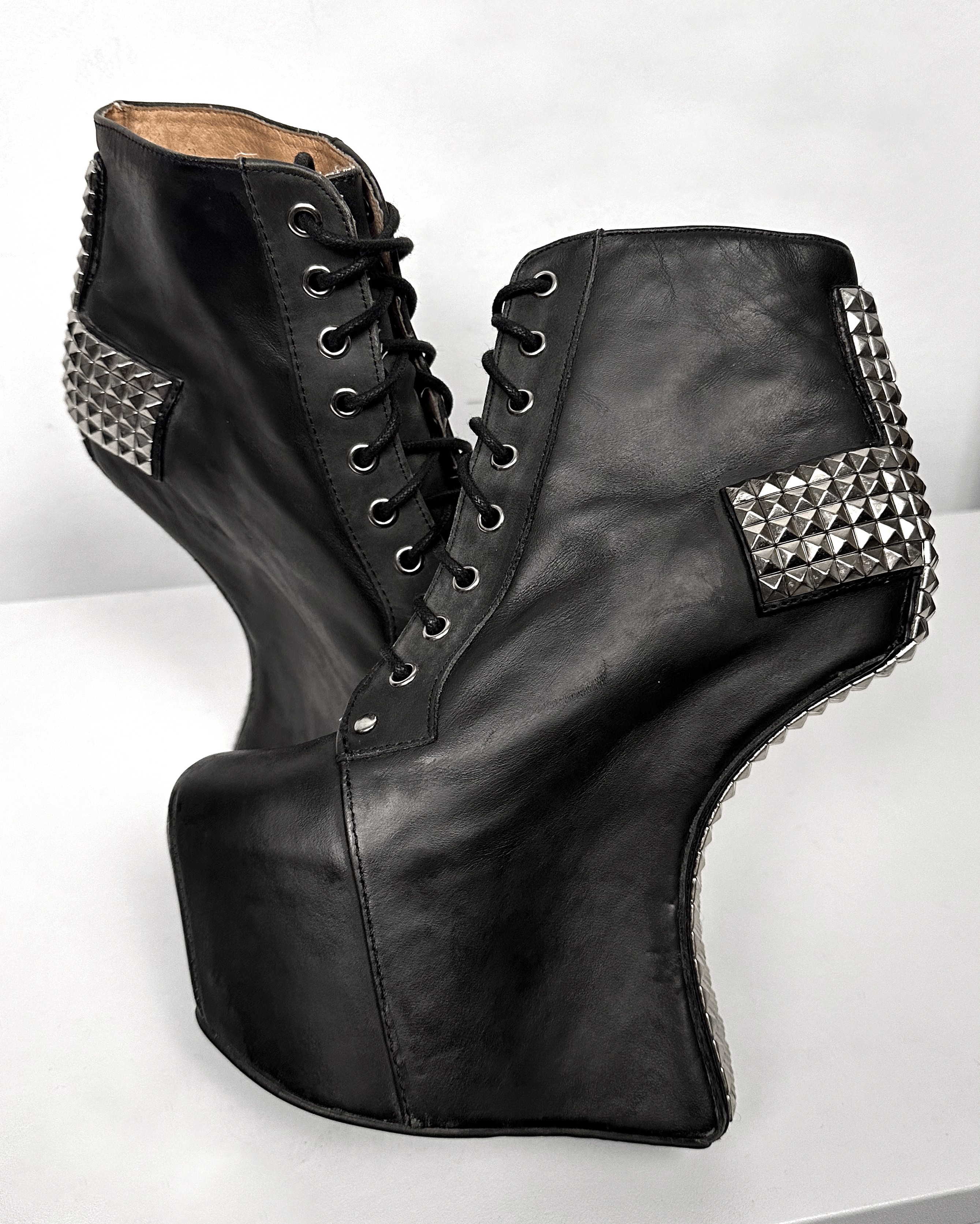 Jeffrey Campbell Jeffrey Campbell Studded Cross Wedge Heels Size US 6.5 / IT 36.5 - 6 Thumbnail