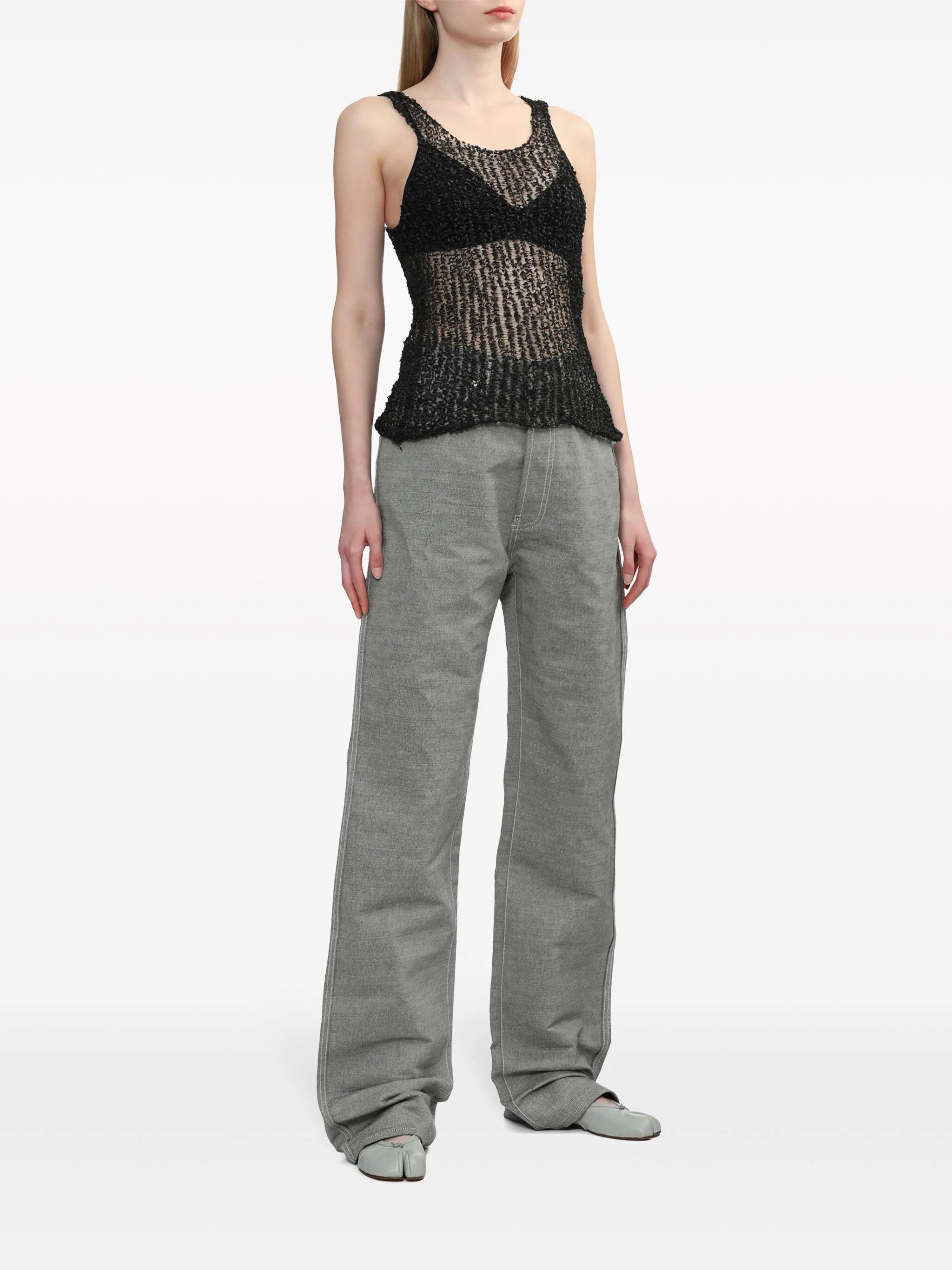 Maison Margiela o1y0625 Casual Pant in Gray Size 26" / US 2 / IT 38 - 2 Thumbnail