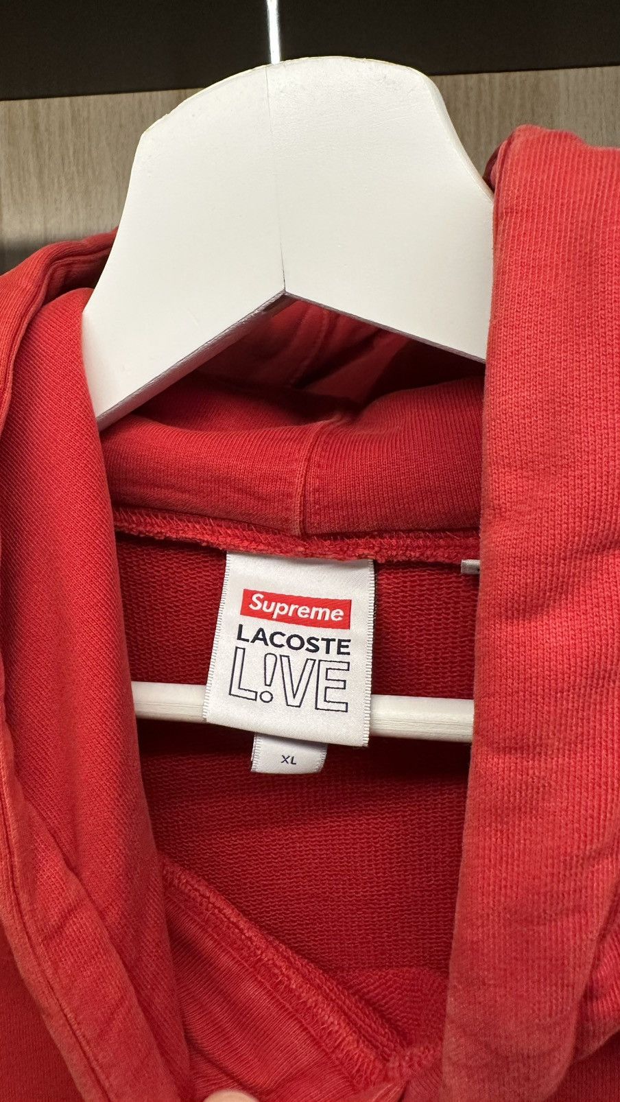 Lacoste × Supreme Lacoste x Supreme Panel Logo Hoodie Size US XL / EU 56 / 4 - 3 Thumbnail