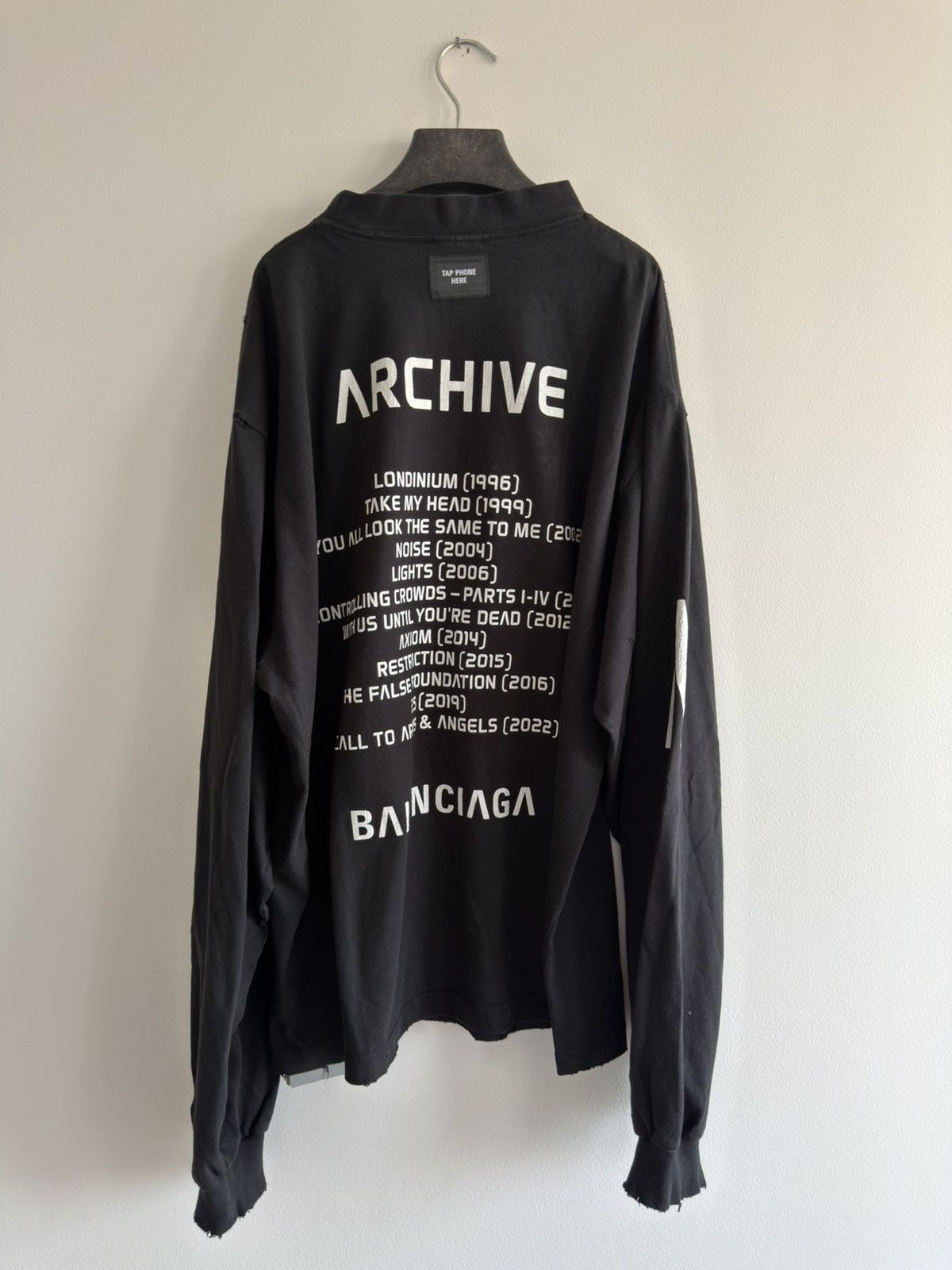 Balenciaga BALENCIAGA DEMNA ARCHIVE LIMITED EDITION MUSIC T SHIRT BAND Size US M / EU 48-50 / 2 - 7 Thumbnail