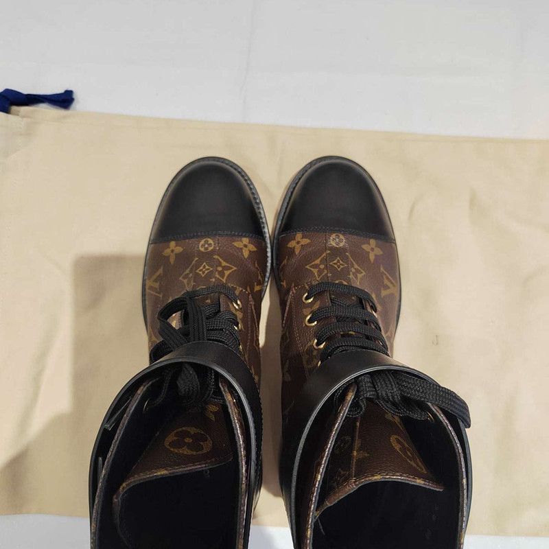 Louis Vuitton Louis Vuitton Classic Fashion Lace-Up Boots -2508 Size US 8 / IT 38 - 2 Thumbnail