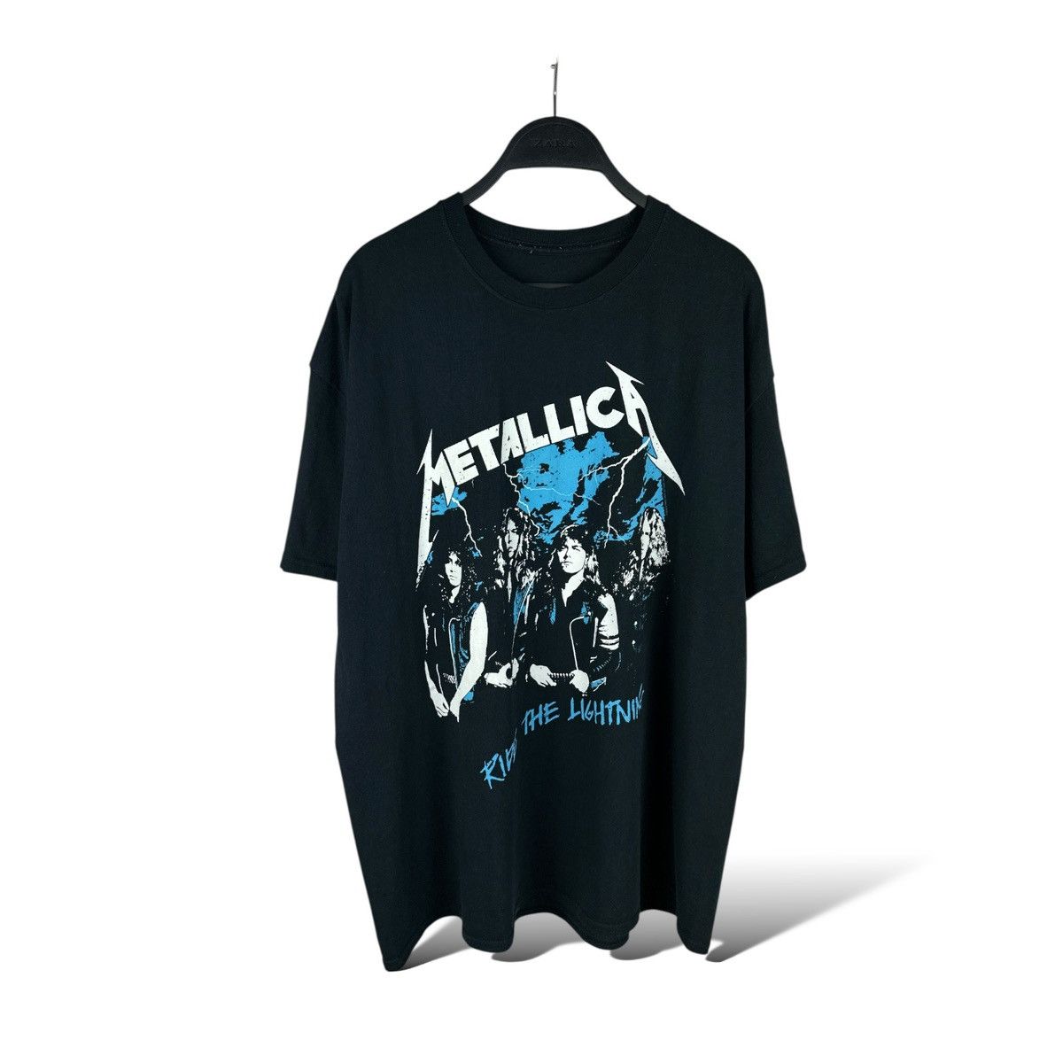 Metallica Metallica “Ride The Lightning” Graphic Print Band T-Shirt Size US L / EU 52-54 / 3 - 1 Thumbnail