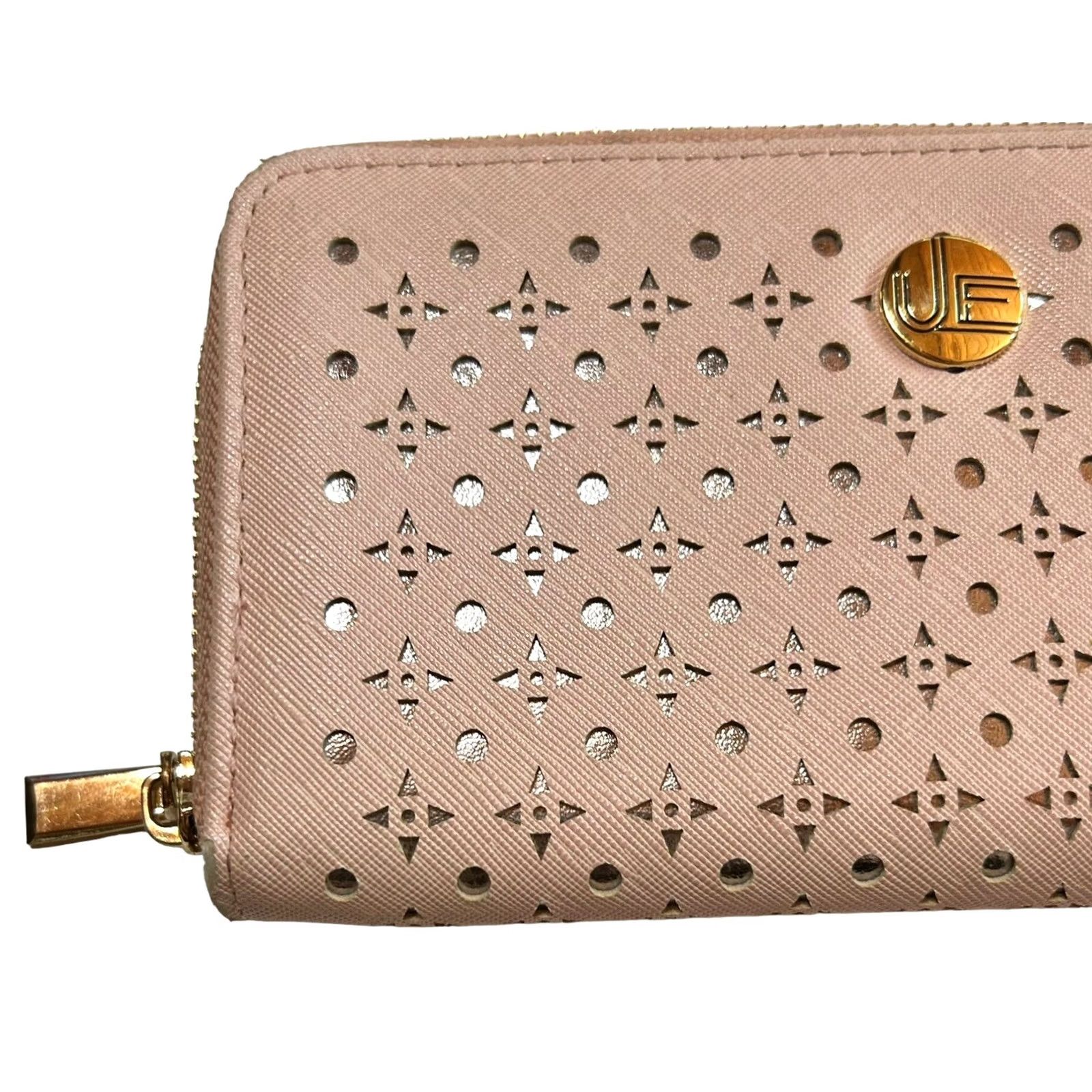 Vintage URBAN ENERGY Wallet Women Pink Credit Card Holder Read Zip-Around Geometric Logo Condensed Size ONE SIZE - 3 Thumbnail