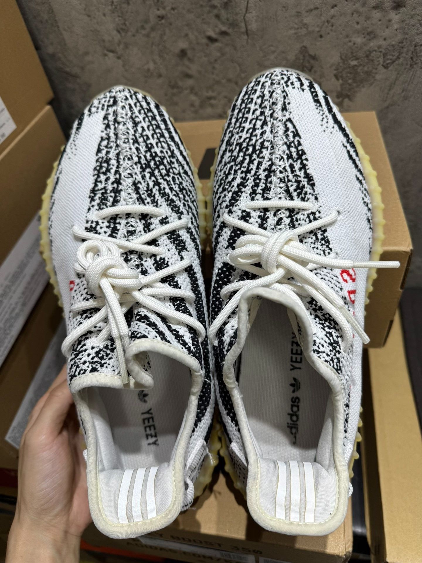 Adidas Adidas YEEZY350 White Lowtop Sneakers 9.5 Men Size US 9.5 / EU 42-43 - 1 Thumbnail