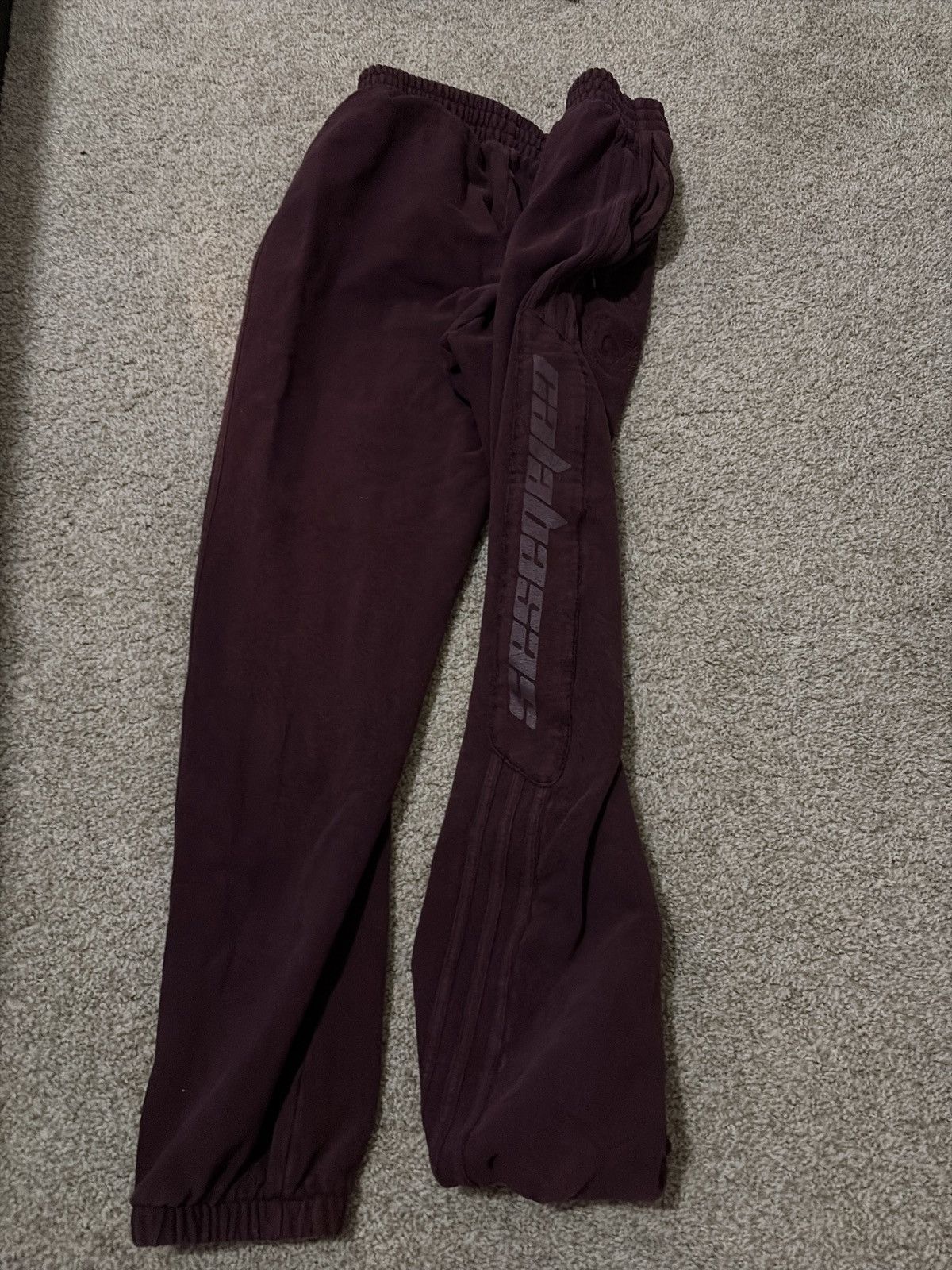 Yeezy Season 5 Calabasas Oxblood Sweatpants Burgundy Maroon