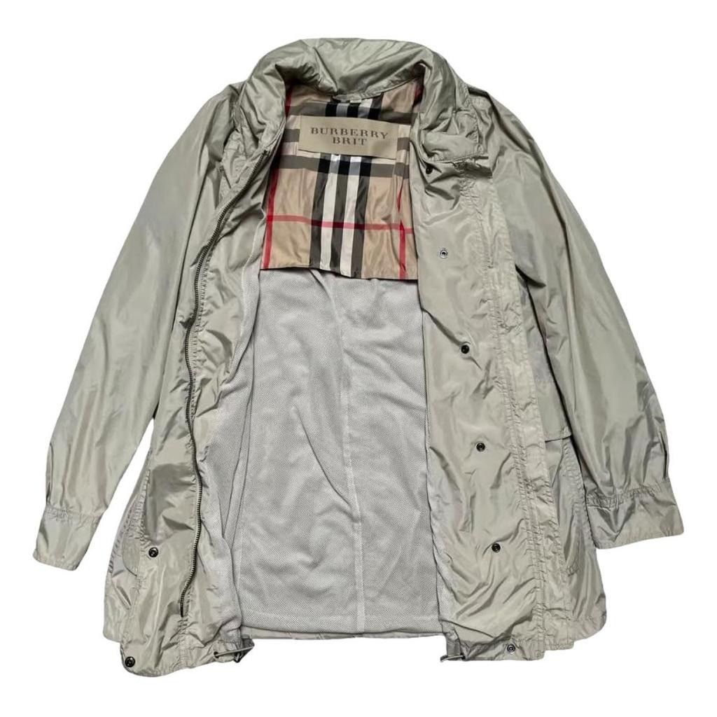 image of Light Burberry Coat Pattern in Beige, Women's (Size Medium)