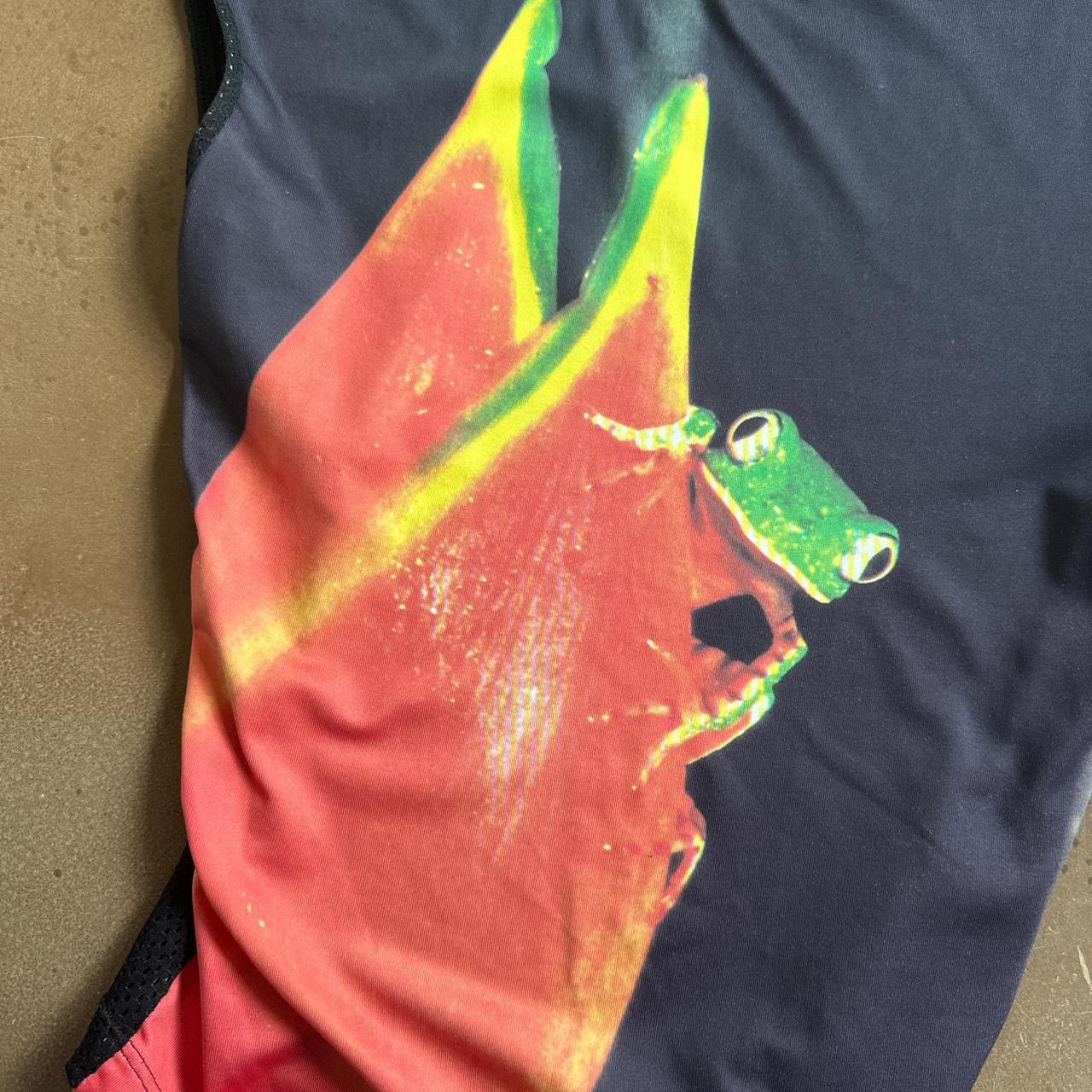 plein sud PLEIN SUD Vintage Frog Graphic Fishnet Tank Top Size XS / US 0-2 / IT 36-38 - 2 Thumbnail