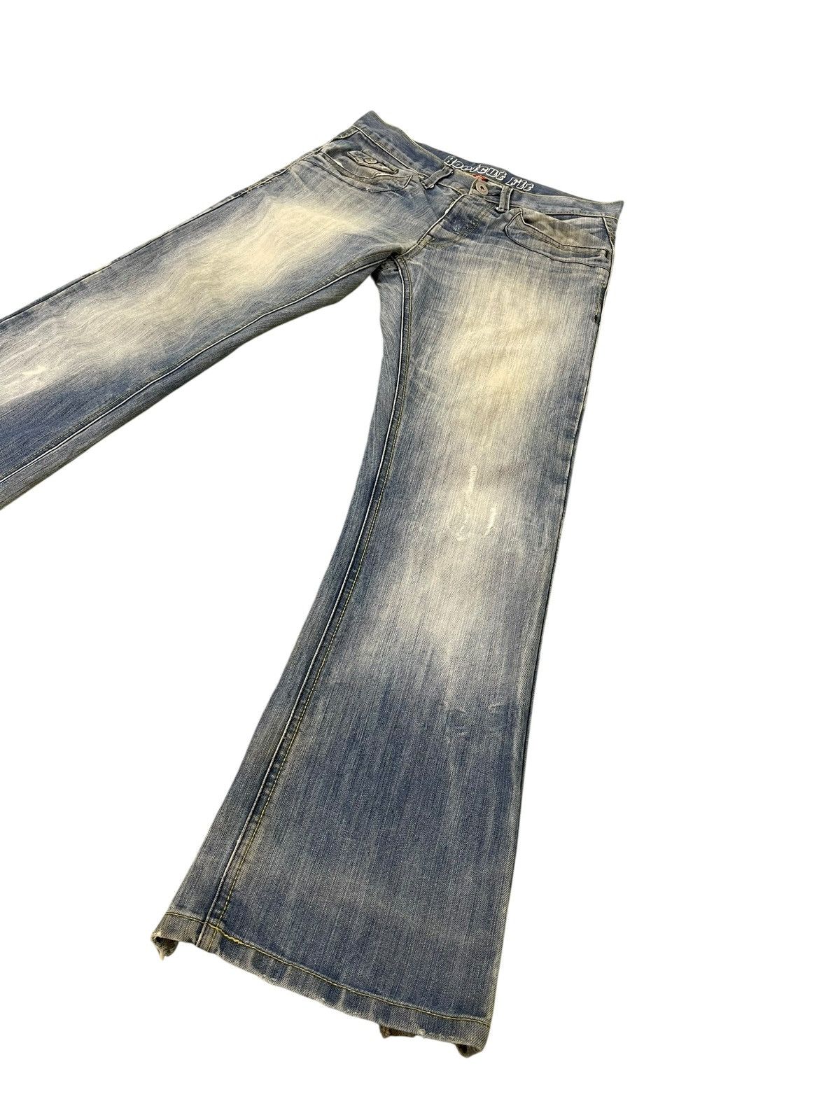 Japanese Brand Flare Jeans Denim Co Faded Distress Boot Cut 2🟦3 Size US 32 / EU 48 - 10 Thumbnail