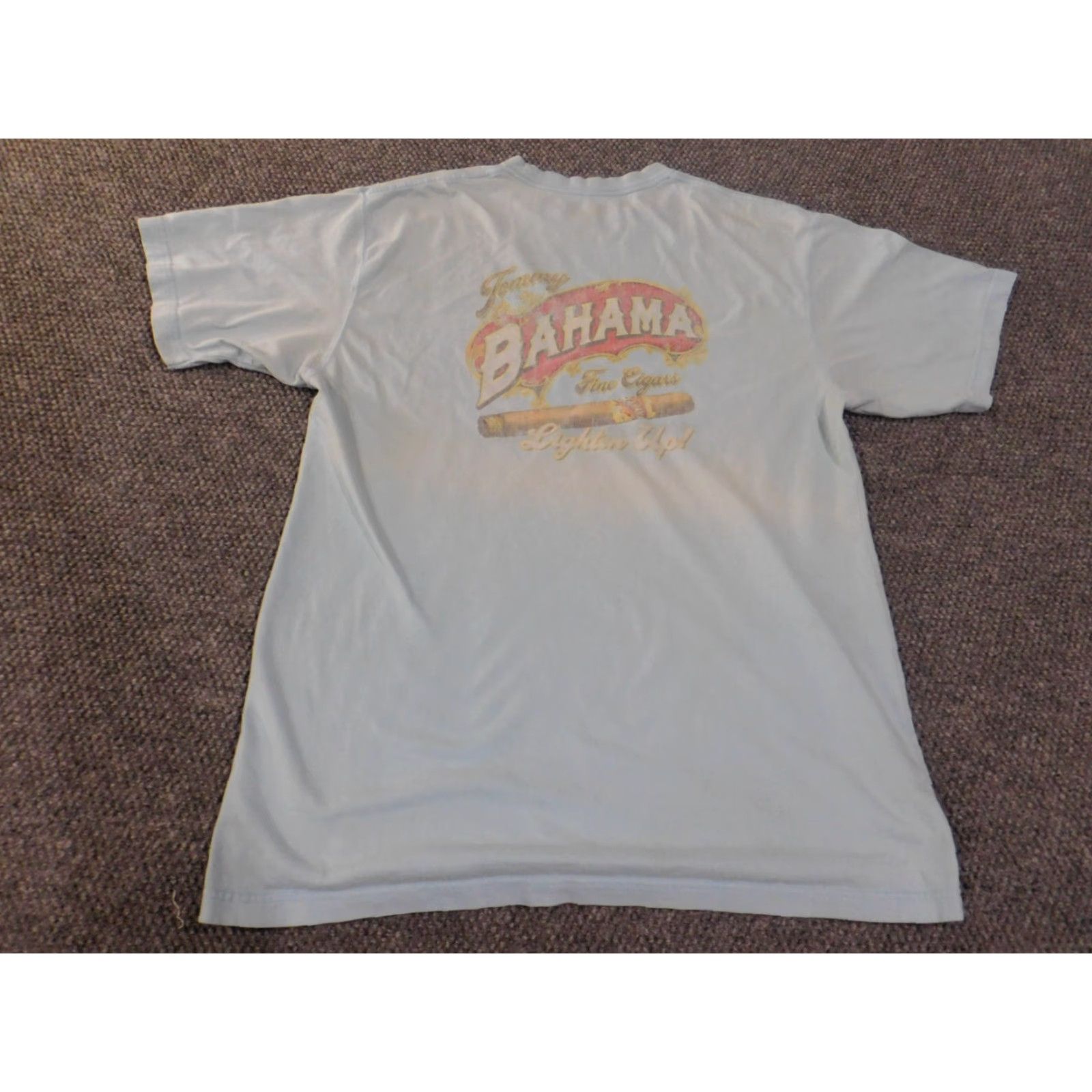 Tommy Bahama Tommy Bahama Shirt L Blue Logo Short Sleeve Crew Neck Mens L All Seasons Classic Knit T-Shirt Relaxed Vintage: No Size US L / EU 52-54 / 3 - 2 Thumbnail