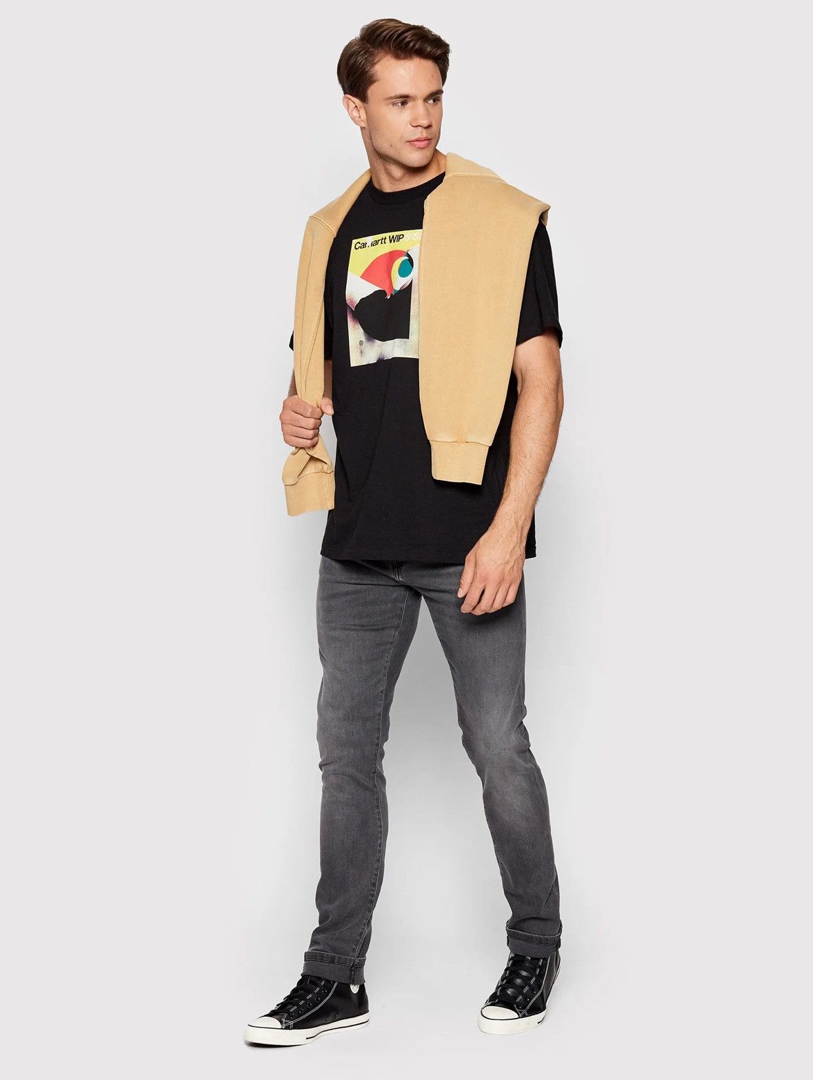Carhartt × Carhartt Wip Men’s Jeans Carhartt Rebel Pant Dark Gray Size: 34/32 Size US 34 / EU 50 - 4 Thumbnail