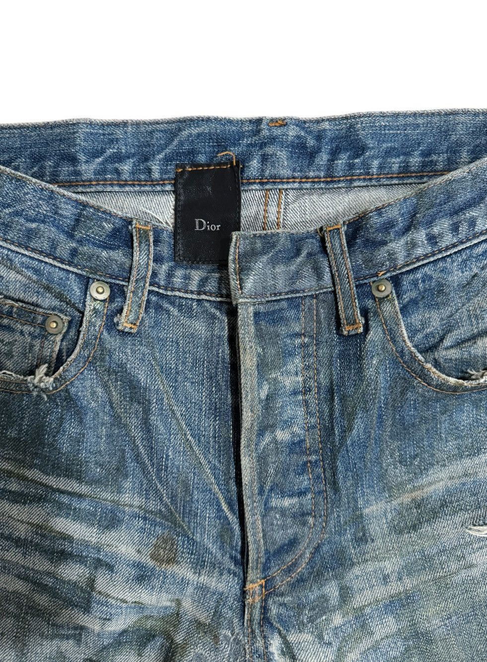 Dior × Hedi Slimane Dior Homme Hedi Silmane Blue Lusters Size US 28 / EU 44 - 3 Thumbnail