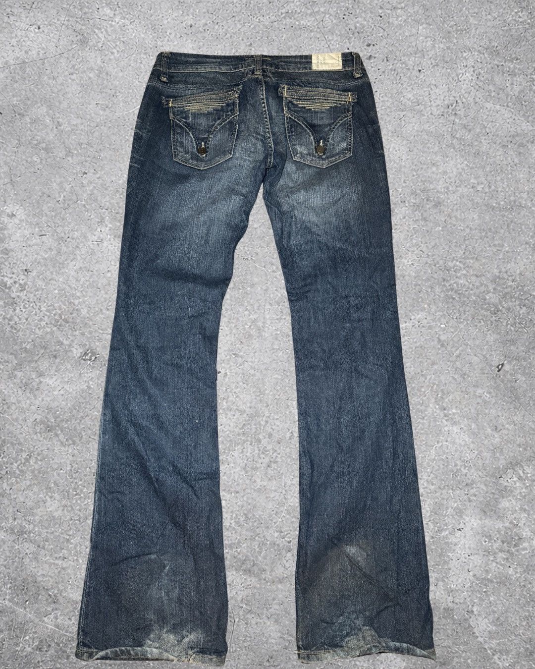 Ben Taverniti Unravel Project Vintage Taverniti Peggy Patch Distressed Grunge Jeans Size US 32 / EU 48 - 5 Thumbnail