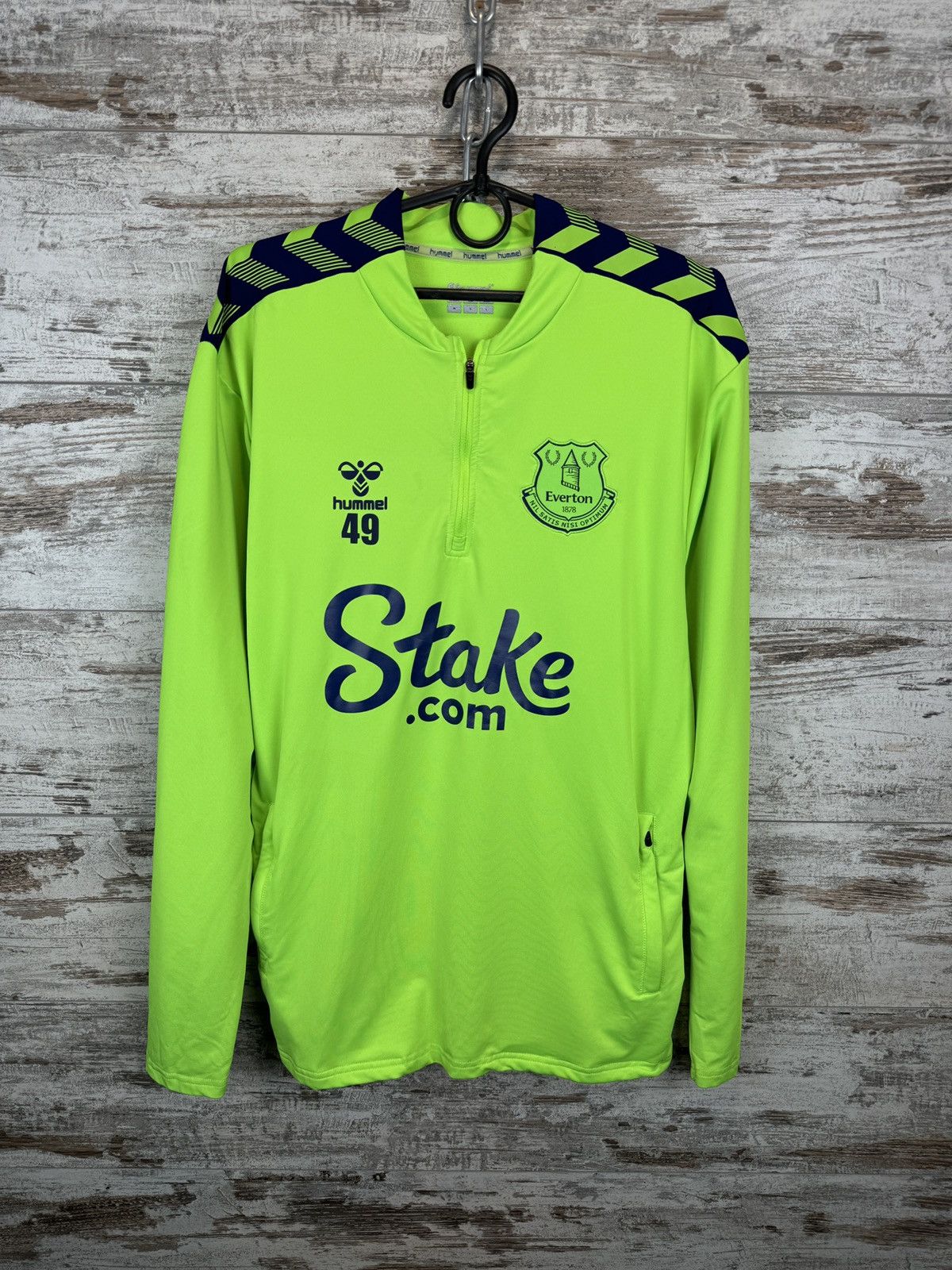 Hummel × Vintage Mens Vintage Hummel Everton soccer sweatshirt jersey Size US M / EU 48-50 / 2 - 2 Thumbnail