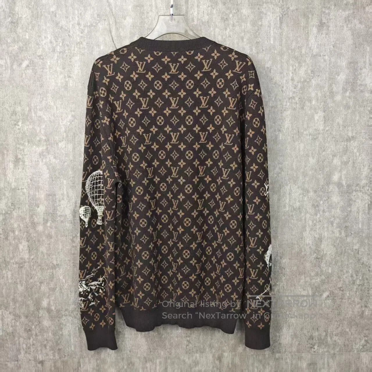 Louis Vuitton louis vuitton brown sweatshirt with unique design. Size US XXL / EU 58 / 5 - 2 Thumbnail