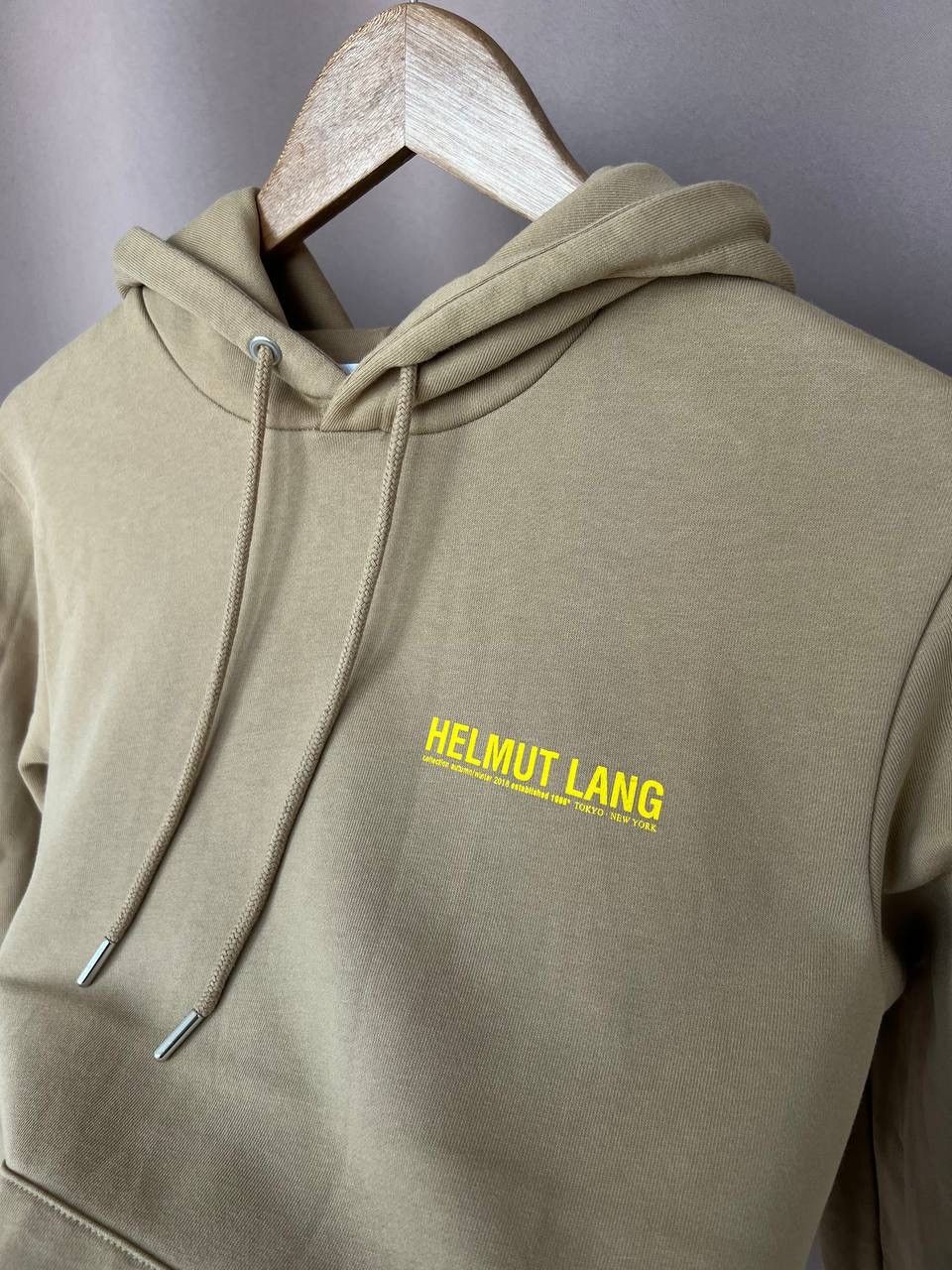 Helmut Lang Helmut Lang Hoodie Mens Size S Small Logo Olive Long Sleeve Size US S / EU 44-46 / 1 - 9 Thumbnail