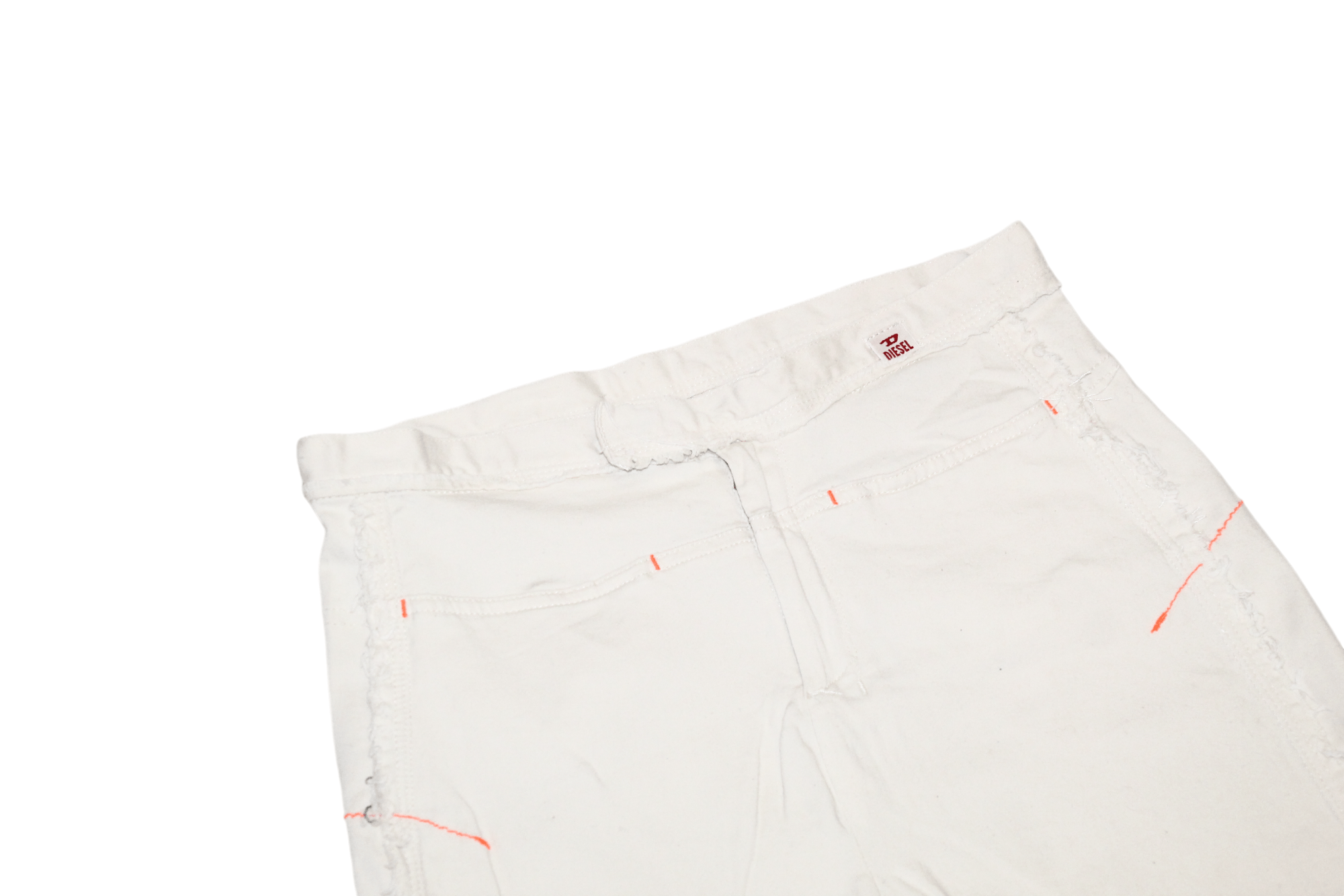 Diesel 90's Diesel Vestige Raw Cut Distressed Mini Skirt Size 28" / US 6 / IT 42 - 6 Thumbnail