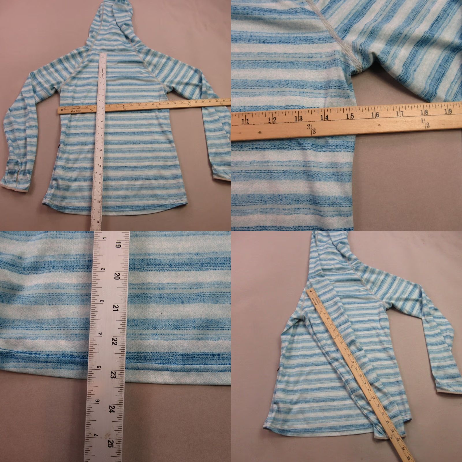 Patagonia Patagonia Hoodie Mens XS Long Sleeve Hooded Pullover Stripes Outdoors Blue Logo Knit Sweater Casual Pullover All Seasons Outdoor Mens XS Size US XS / EU 42 / 0 - 8 Thumbnail