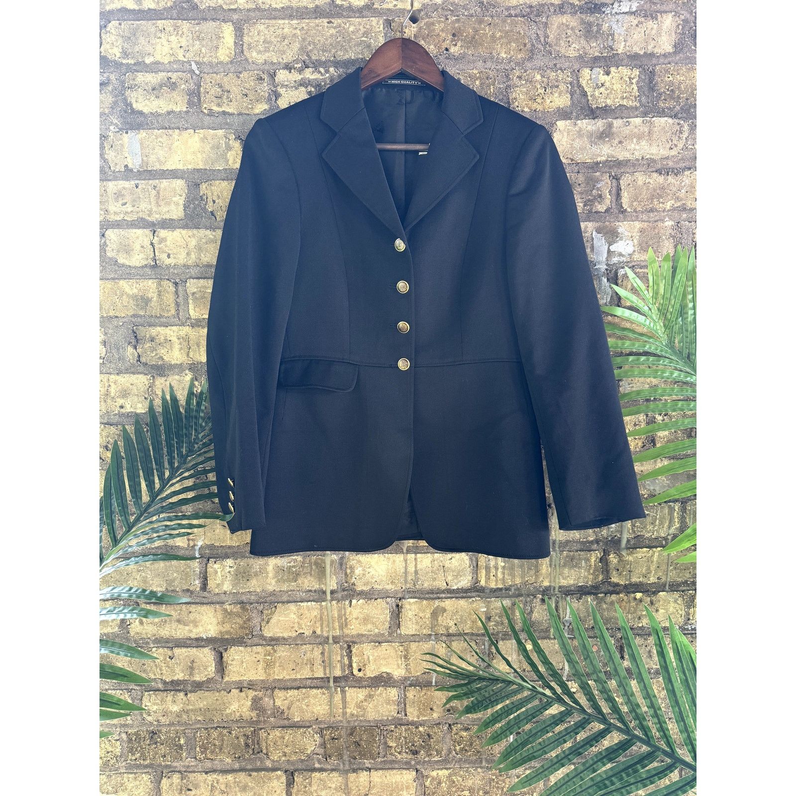 Vintage EURO STAR REITMODEN Black Blazer Size L / US 10 / IT 46 - 1 Preview