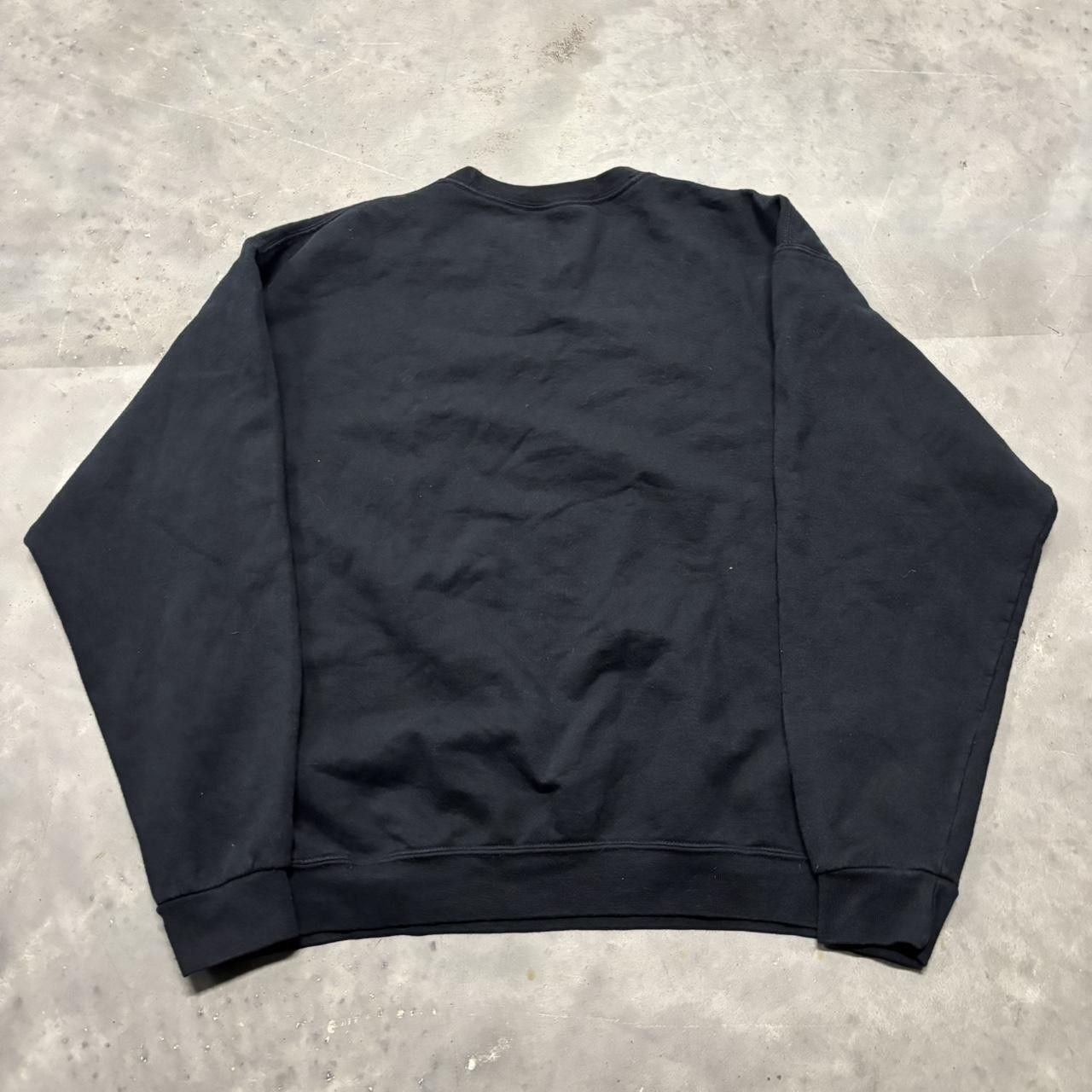 Japanese Brand × Vintage Crazy Vintage Y2K/2000s Black Blank Essential Crewneck! Size US XL / EU 56 / 4 - 7 Thumbnail