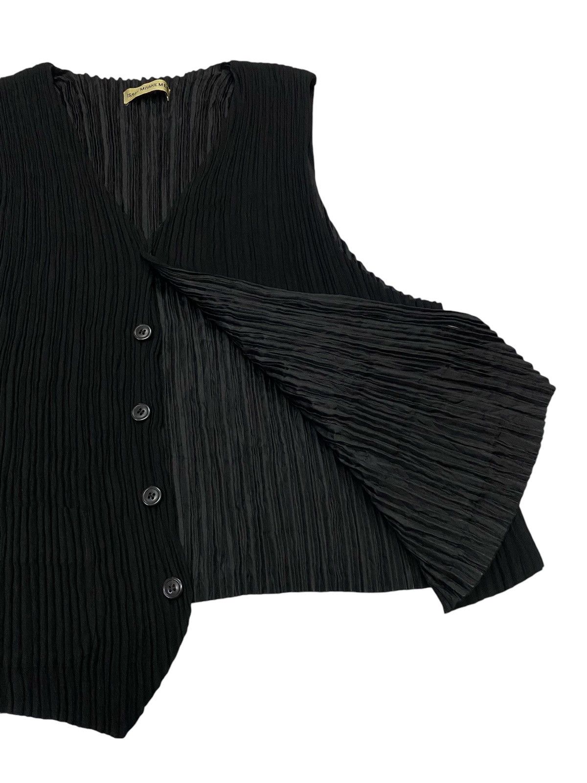 Issey Miyake 🔥Issey Miyake Men Pleated Button Ups Vest Size US M / EU 48-50 / 2 - 9 Thumbnail
