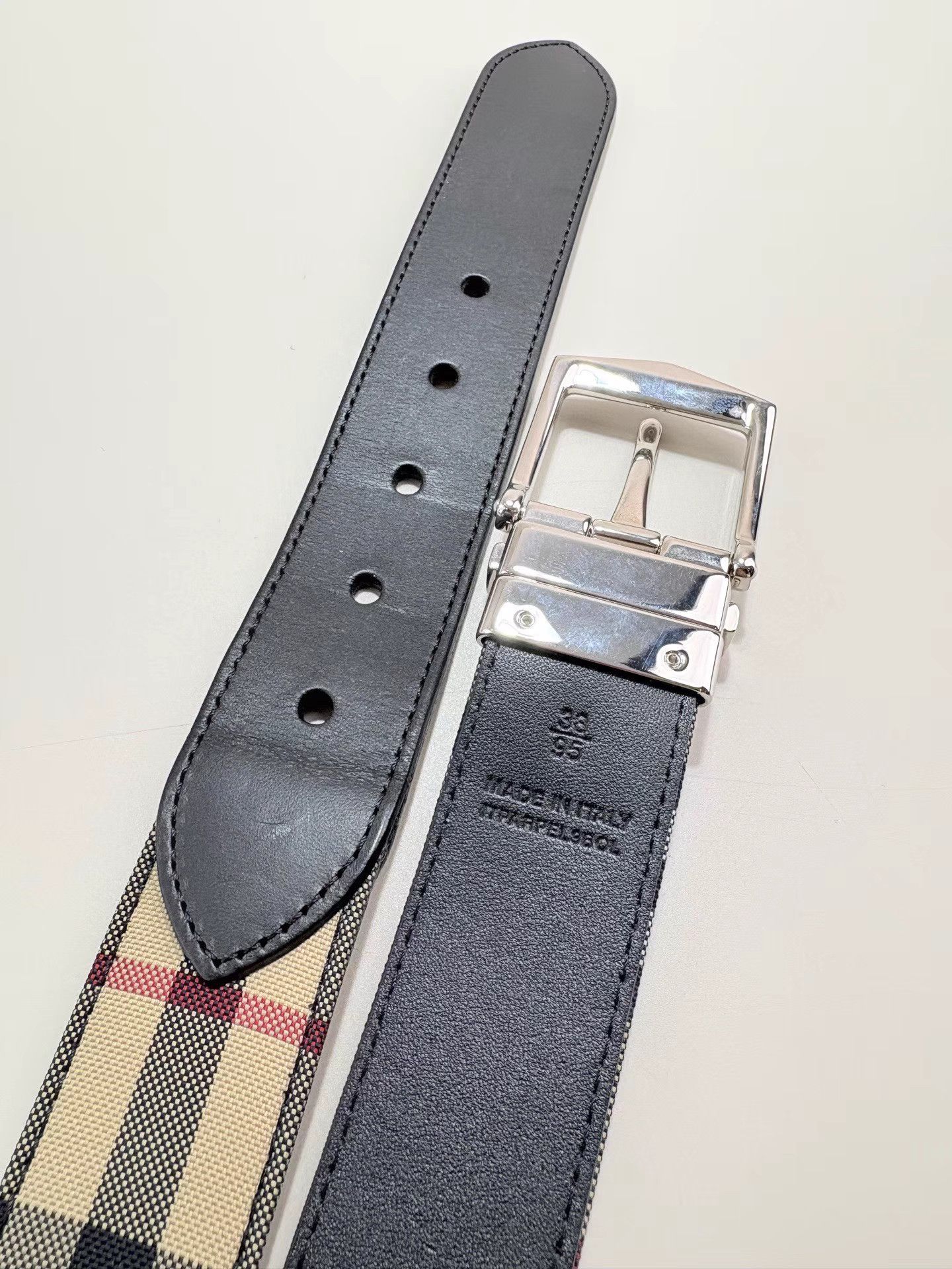 Burberry BURBERRY Plaid Belt K1 Size ONE SIZE - 6 Thumbnail