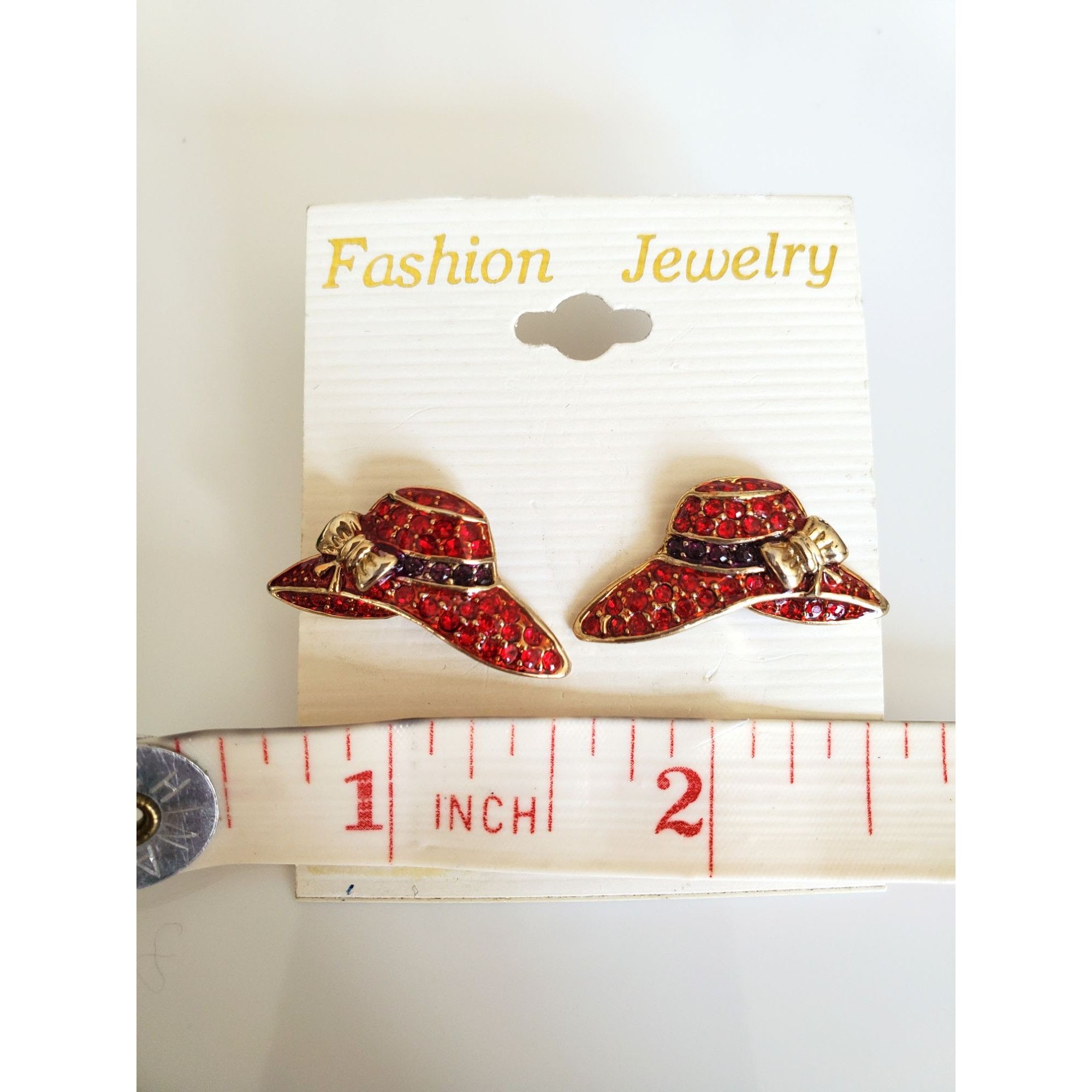 Other Red Hat Society Brooch and Earring Lot Size ONE SIZE - 8 Thumbnail