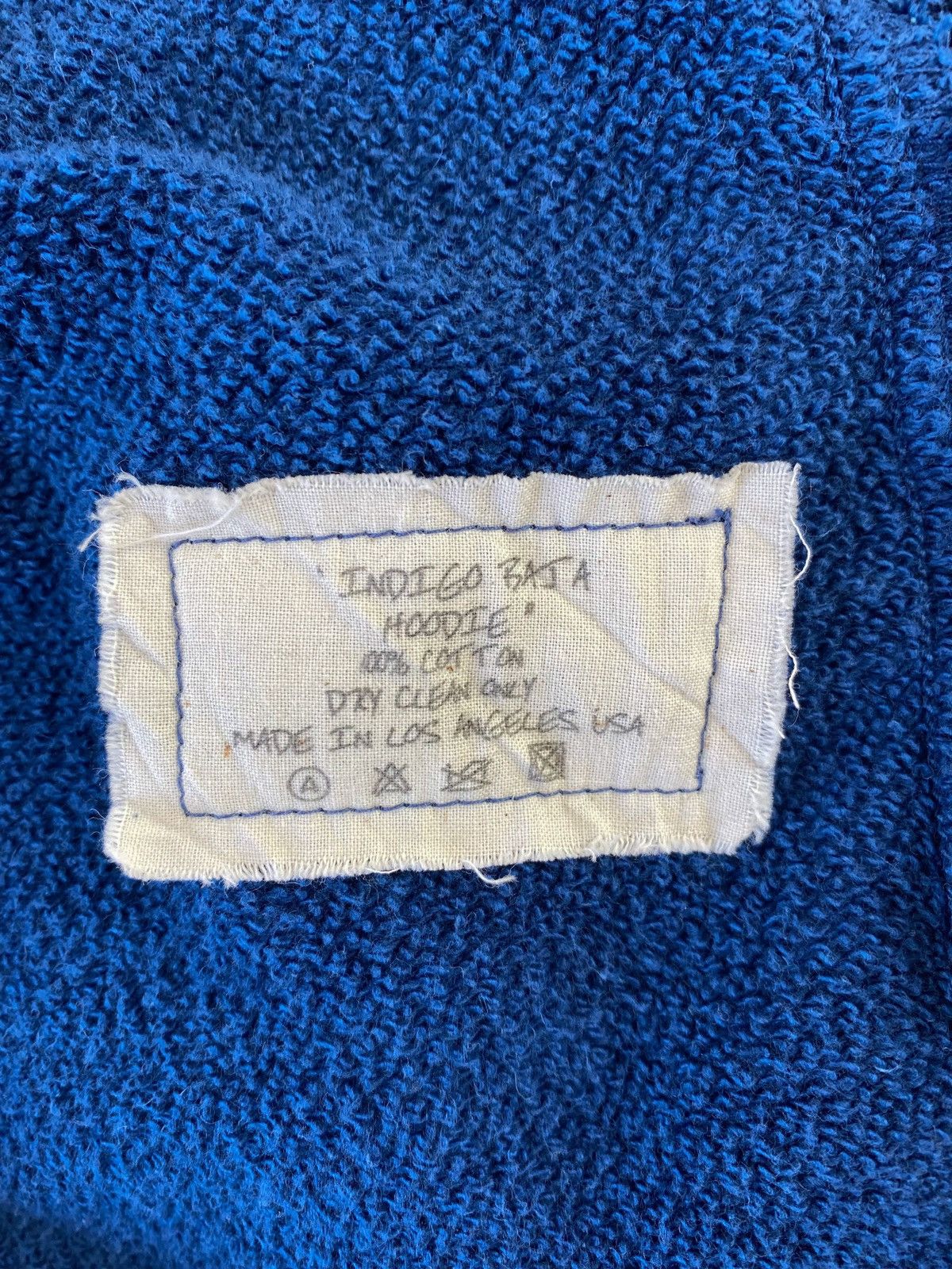 Greg Lauren Greg Lauren Oversized hoodie with side slits in blue Size US XL / EU 56 / 4 - 11 Thumbnail