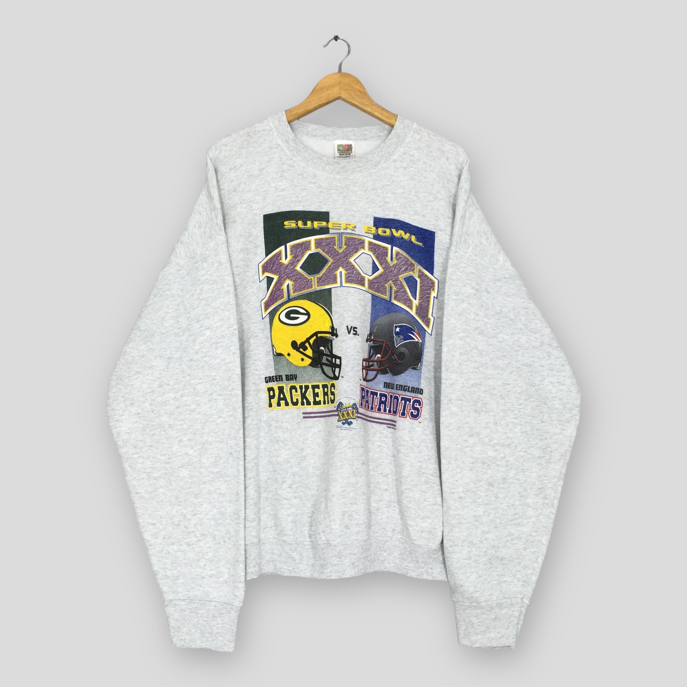 NFL × Vintage Vintage 1990s Super Bowl XXXI NFL Sweatshirt XXLarge Size US XXL / EU 58 / 5 - 1 Thumbnail