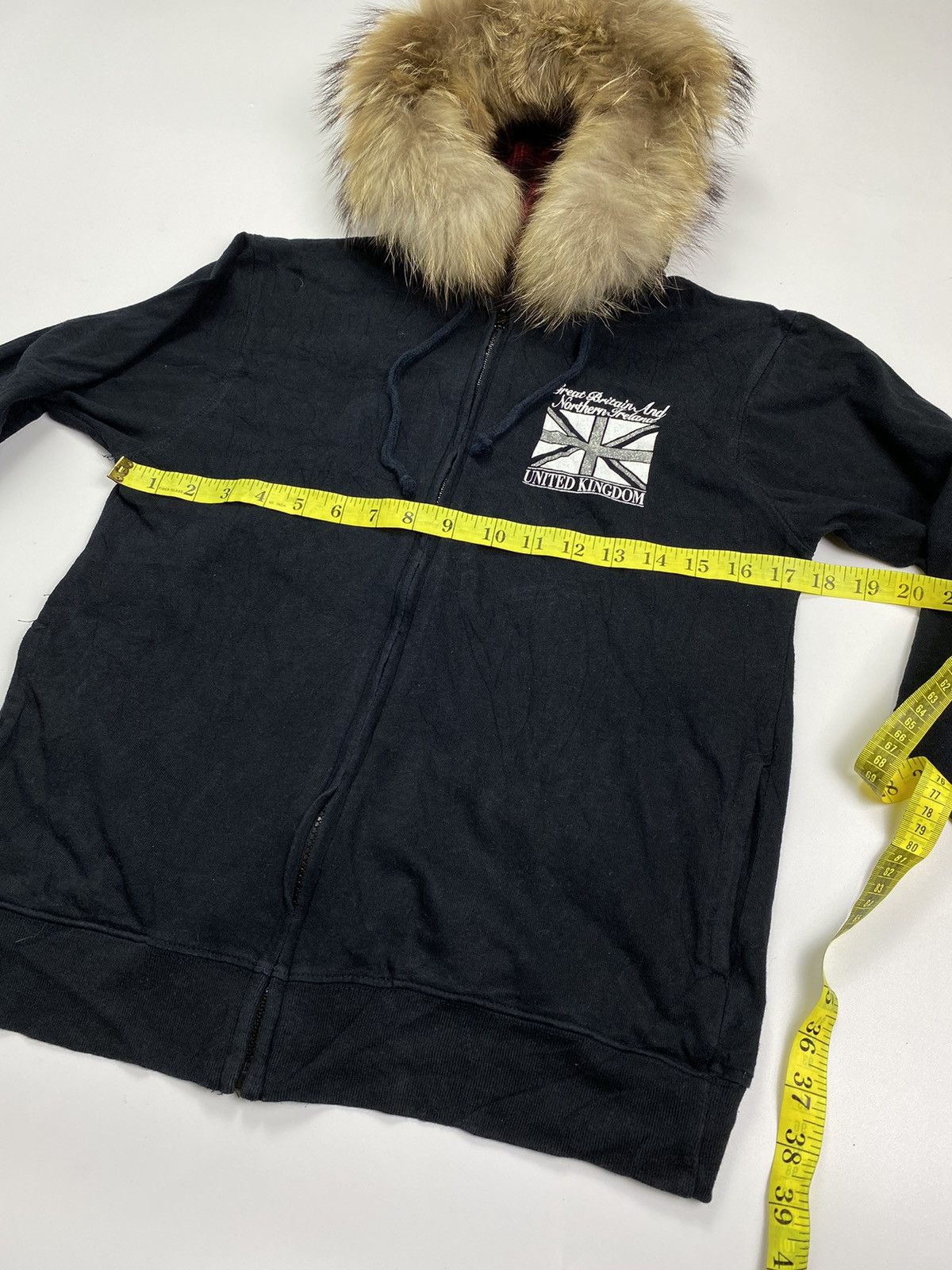 Le Grande Bleu (L.G.B.) Ifsixwasnine lgb style fur hoodie england british flag Size US S / EU 44-46 / 1 - 6 Thumbnail