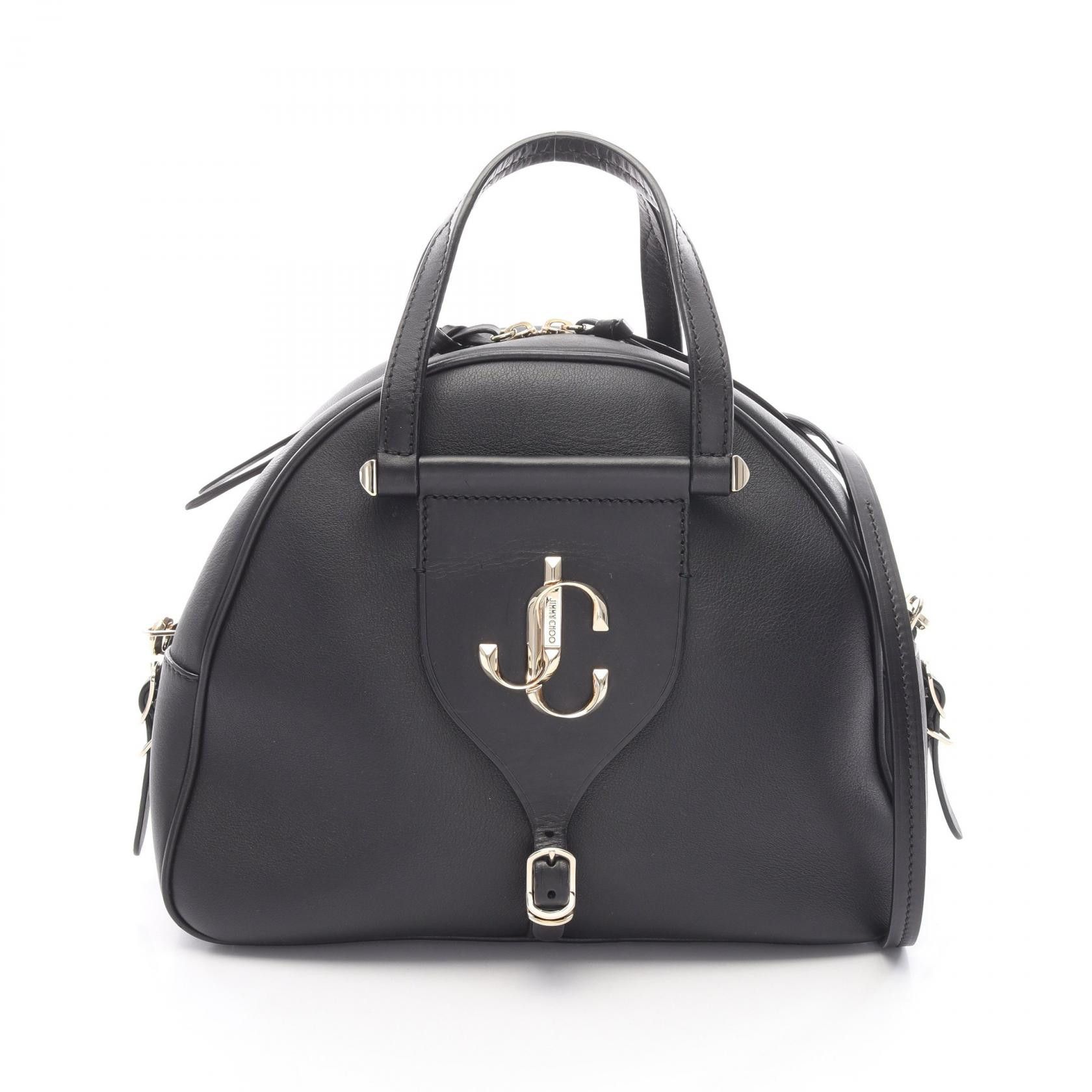 Jimmy Choo Jimmy Choo JIMMY CHOO Varenne Bowling M Leather Handbag Leather Handbag DUTY FREE for USA Size ONE SIZE - 1 Thumbnail