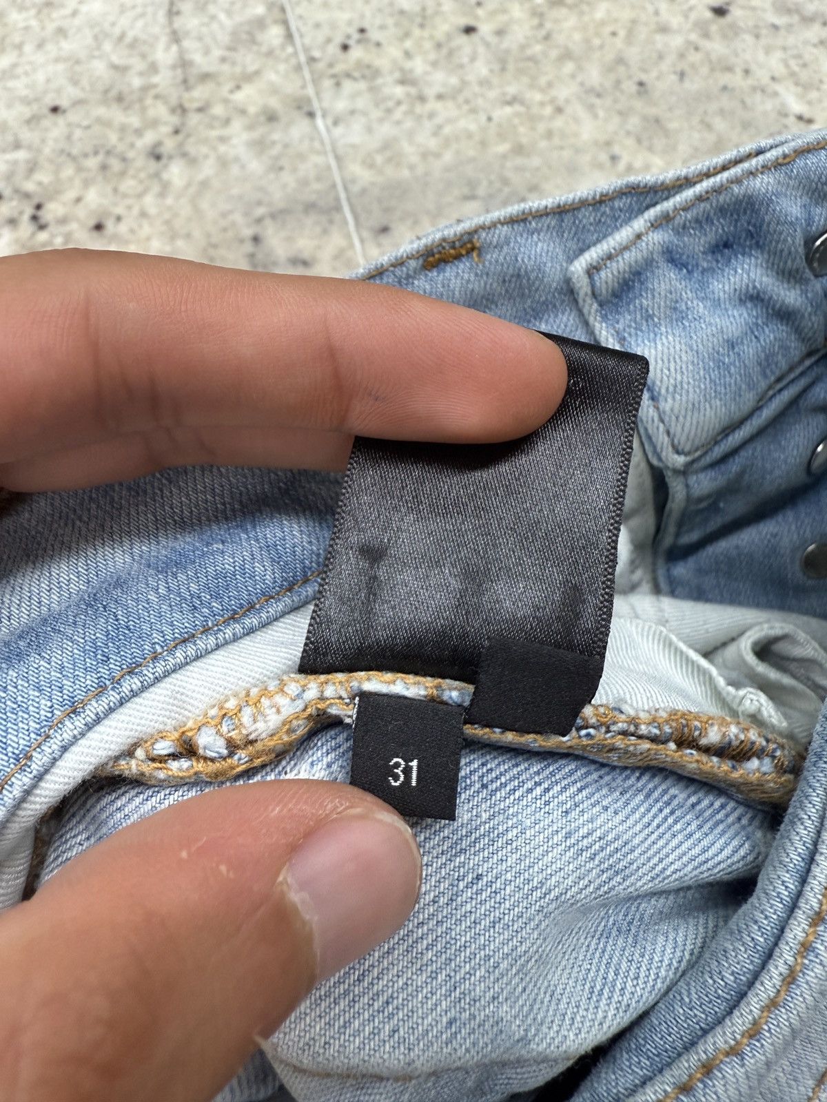 Amiri Amiri Thrasher Denim Jeans Size US 31 - 11 Thumbnail