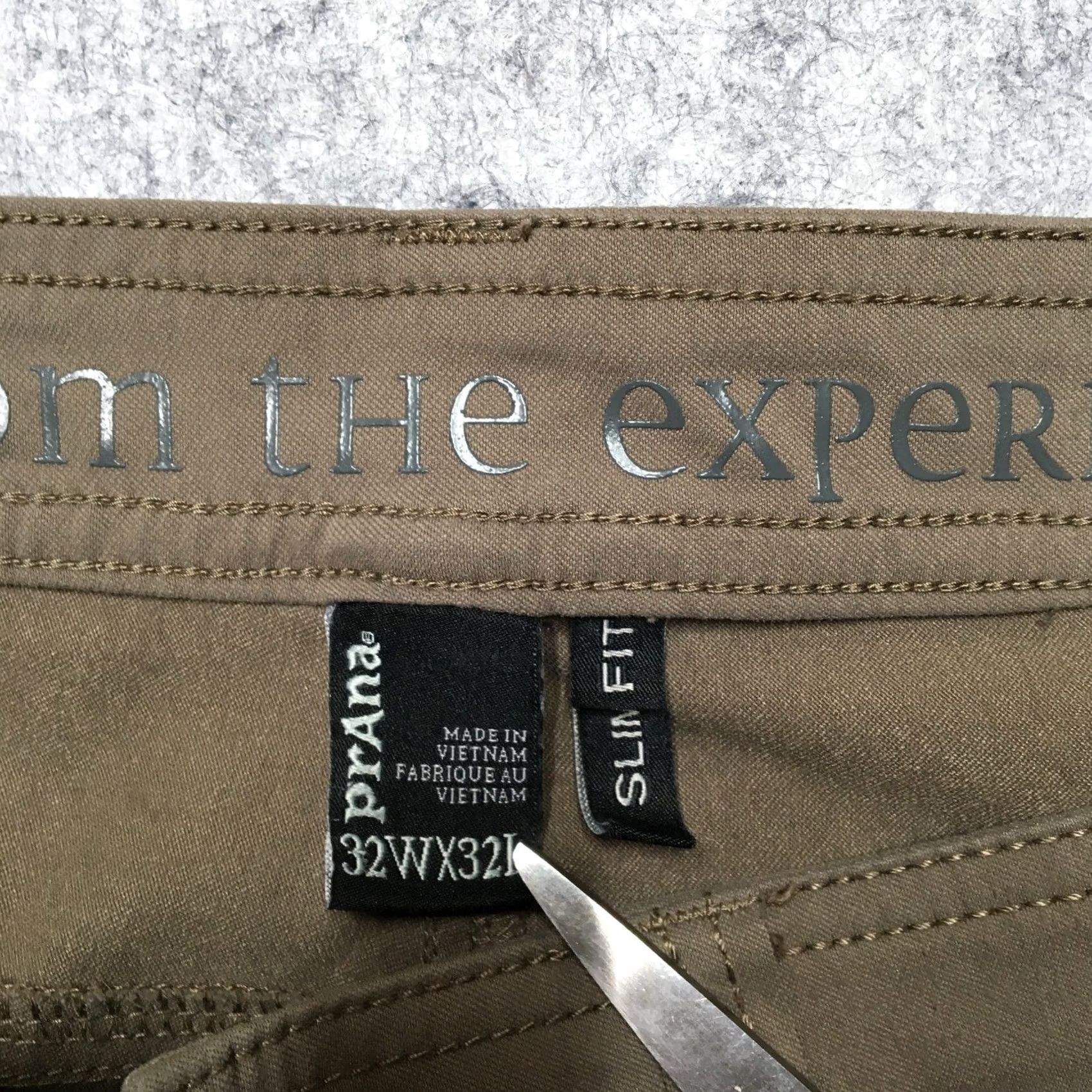 Prana prAna Brion Pants Men 32x32 Brown Slim Chino Outdoor 5-Pocket Logo Moisture Wicking Size US 32 / EU 48 - 6 Thumbnail