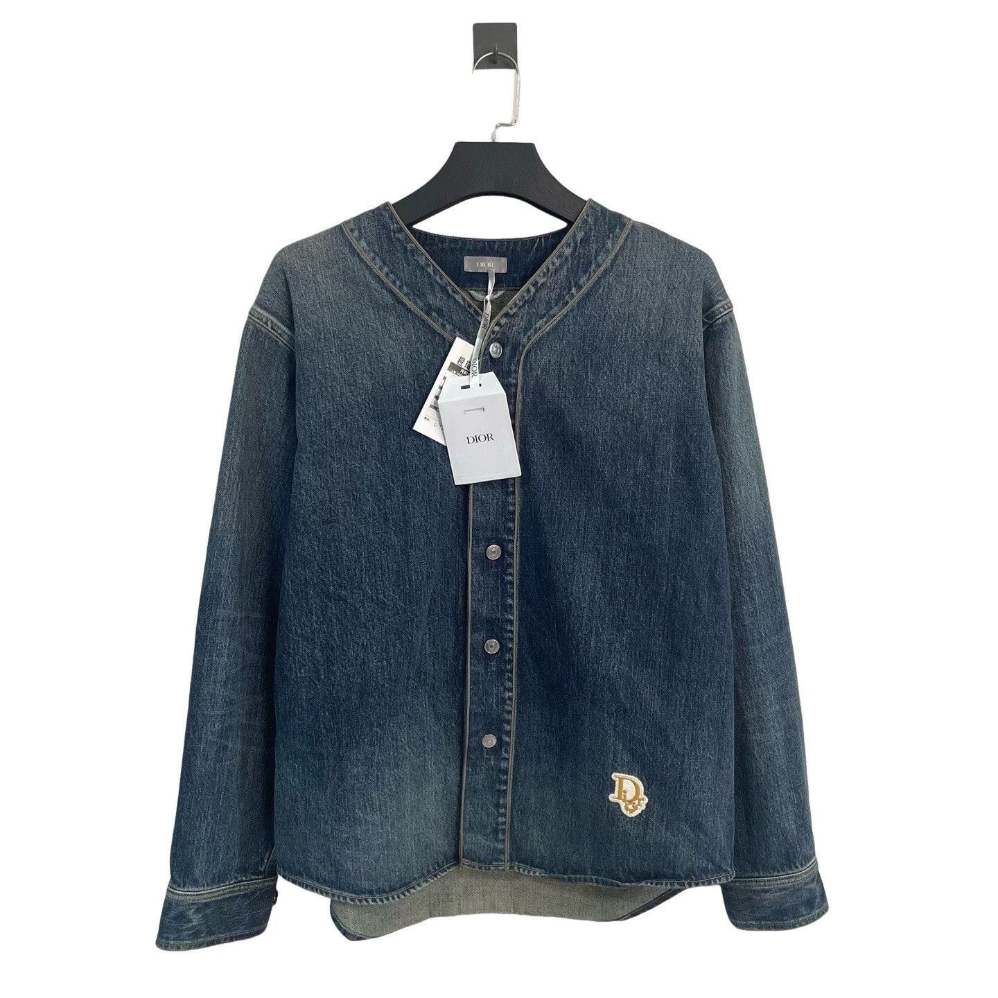 Dior Dior x Denim Tears Logo Denim Jacket Size M Size US M / EU 48-50 / 2 - 1 Thumbnail