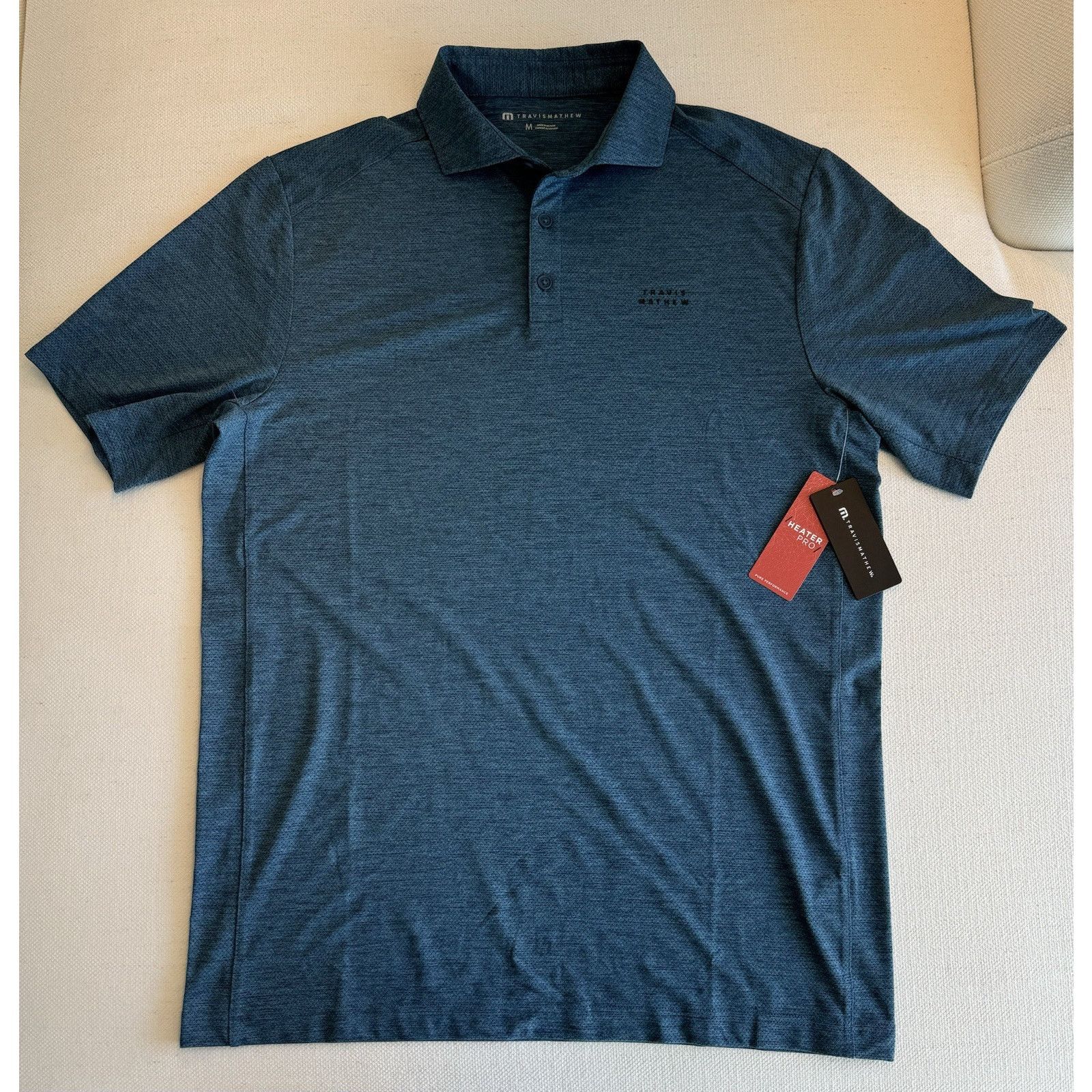 TravisMathew Travis Mathew Polo - Men's (M) Blue Size US M / EU 48-50 / 2 - 1 Thumbnail