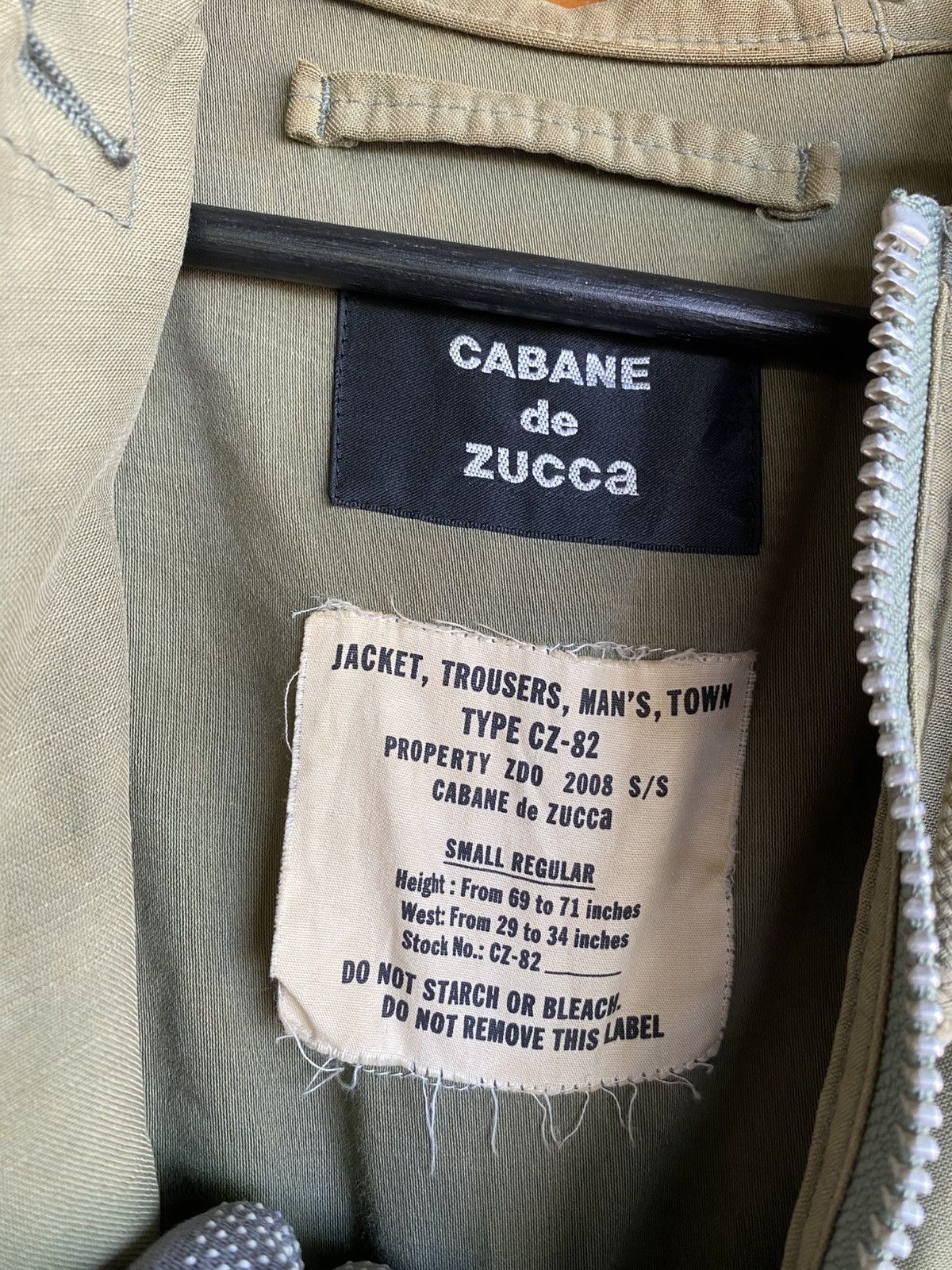 CABANE de ZUCCa Cabane de Zucca CZ-82 Olive Military Parka Jacket – 2008 S/S Size US S / EU 44-46 / 1 - 6 Thumbnail