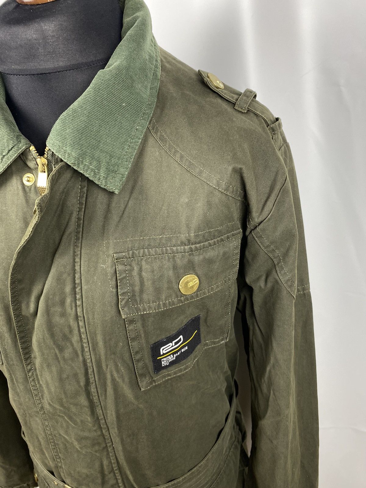 Designer Rivington Denim NYC Waxed Cotton Jacket Belted XL Size US XL / EU 56 / 4 - 7 Thumbnail