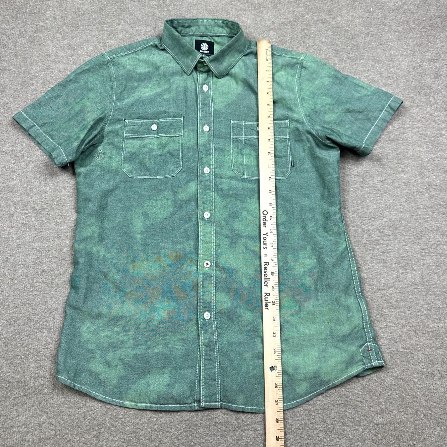 Element Element Shirt Mens S Green Button-Up Casual Shirt Size US S / EU 44-46 / 1 - 7 Thumbnail