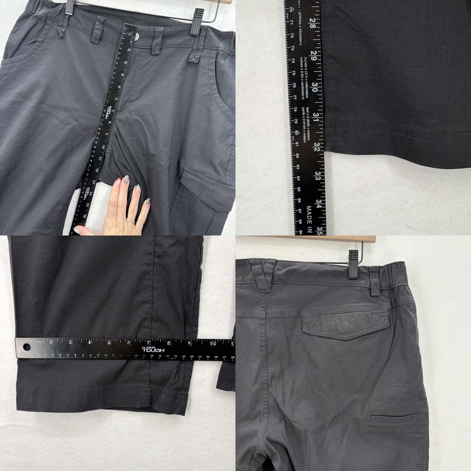 Duluth Trading Company VINTAGE? No. Duluth Trading Co Duluth Flex Dry on the Fly Convertible Bootcut Pants Womens 18 Black Stretch Size 40" / US 18 - 8 Thumbnail