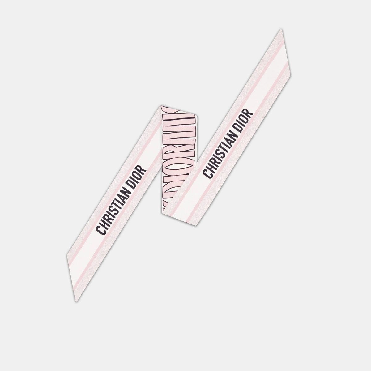Dior o1bcso1str0226 Size:OS/Allover Mitzah Scarf in White/Pink Size ONE SIZE - 3 Thumbnail