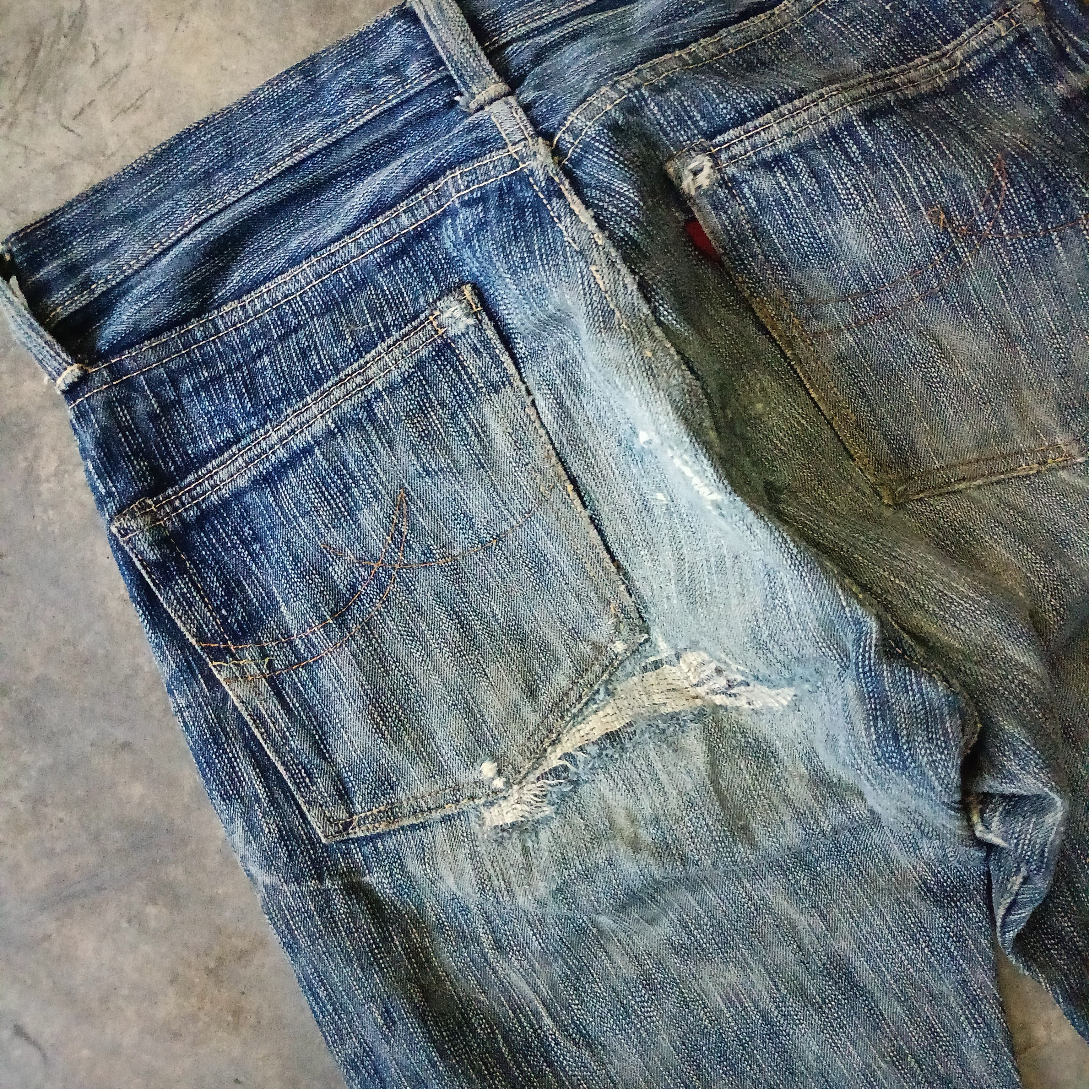 Eternal Eternal Distressed Denim Japanese Brand Size US 31 - 11 Thumbnail