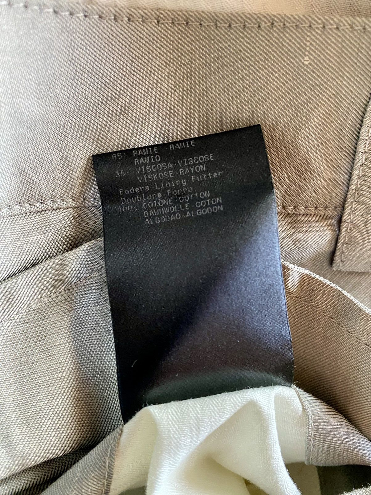 Giorgio Armani Giorgio Armani 🇮🇹 black label grey ramie slacks NWT Size US 34 / EU 50 - 9 Thumbnail