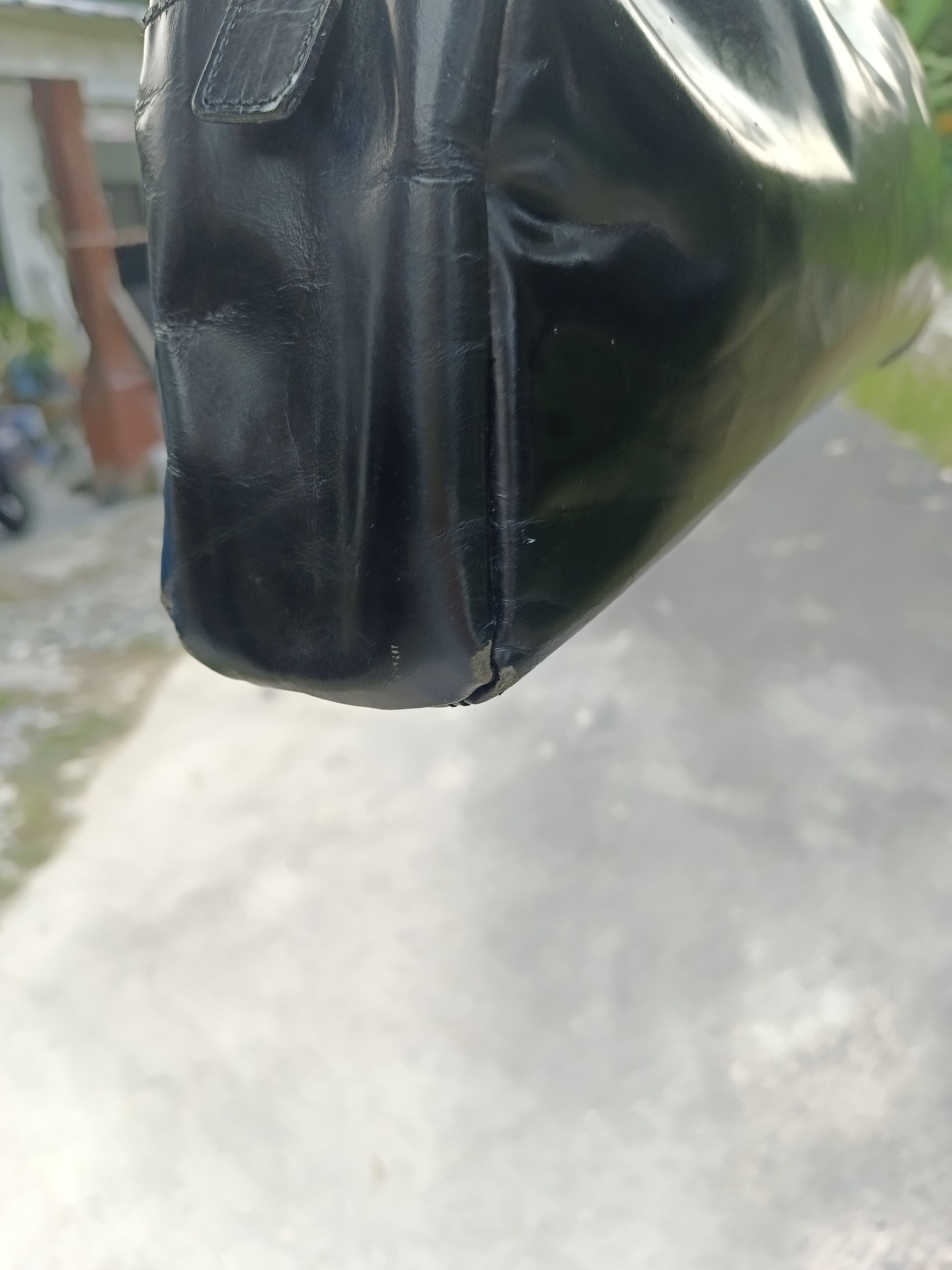 Issey Miyake × Leather ISSEY MIYAKI TSUMORI DUFFLE/GYM LEATHER BAG Size ONE SIZE - 10 Thumbnail
