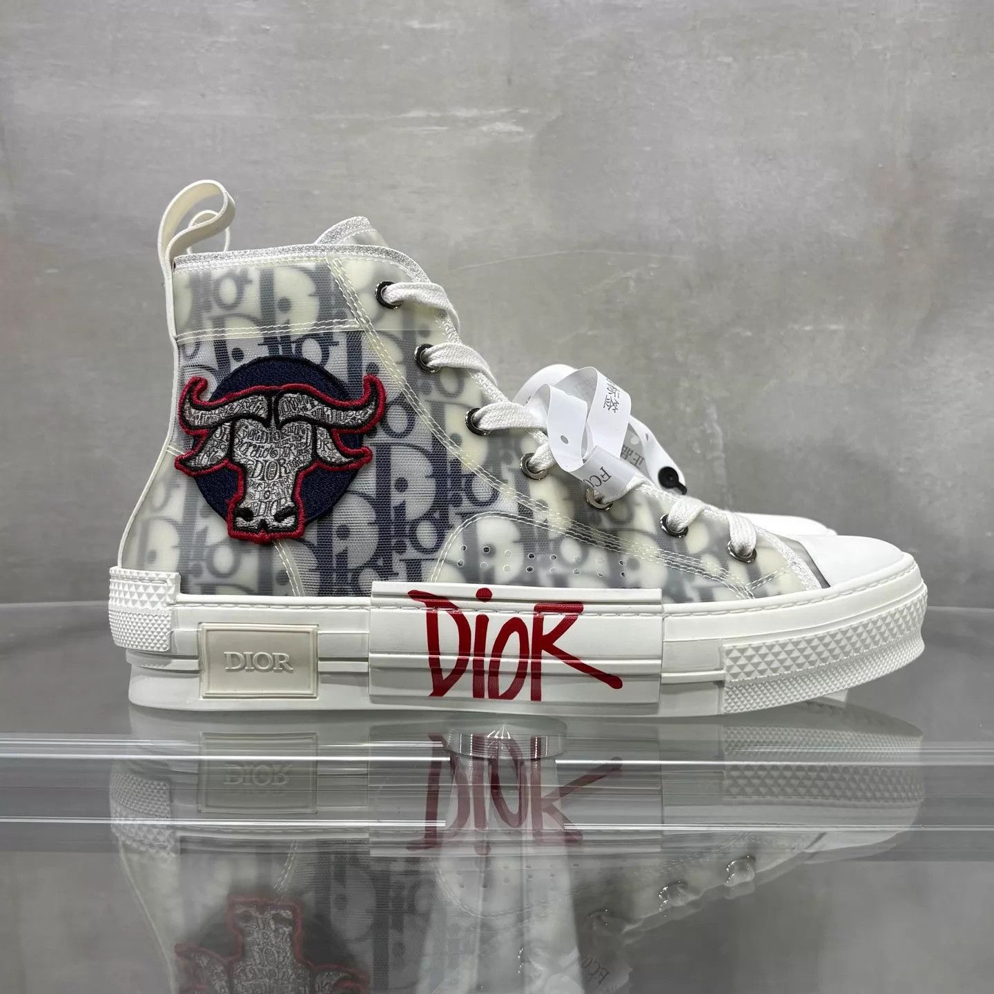 Dior Dior B23 Year of the Ox Oblique Sneaker 39 new w/ box Size US 8.5 / IT 38.5 - 4 Thumbnail
